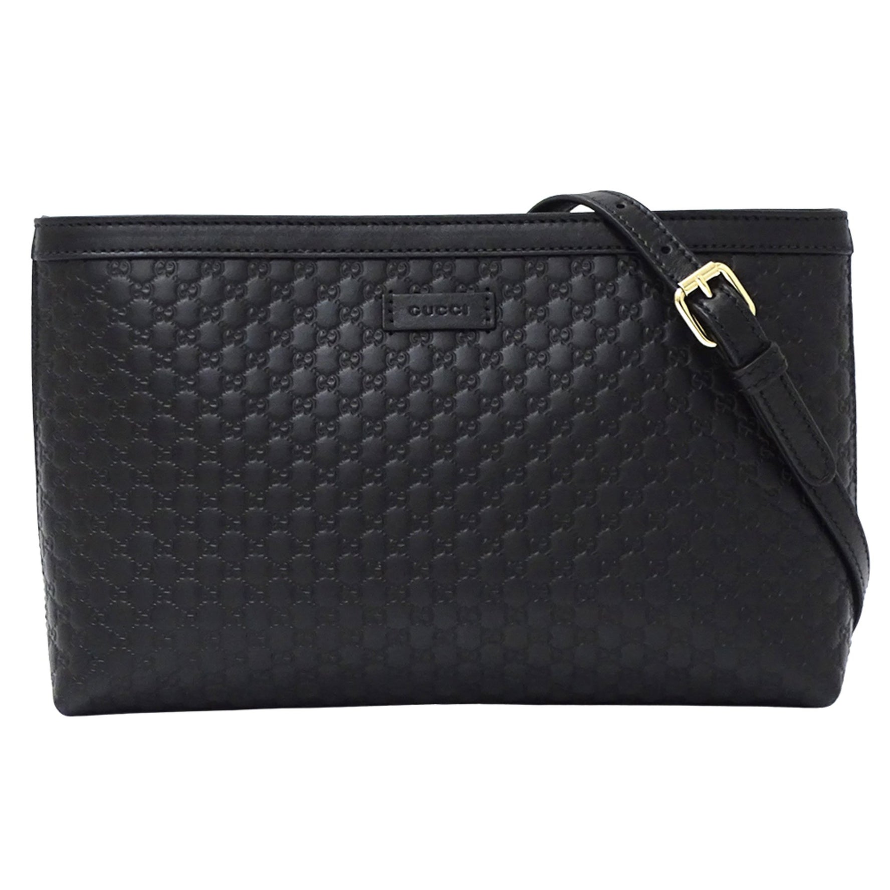 Gucci bag ladies brand shoulder clutch micro GG shima leather mini small