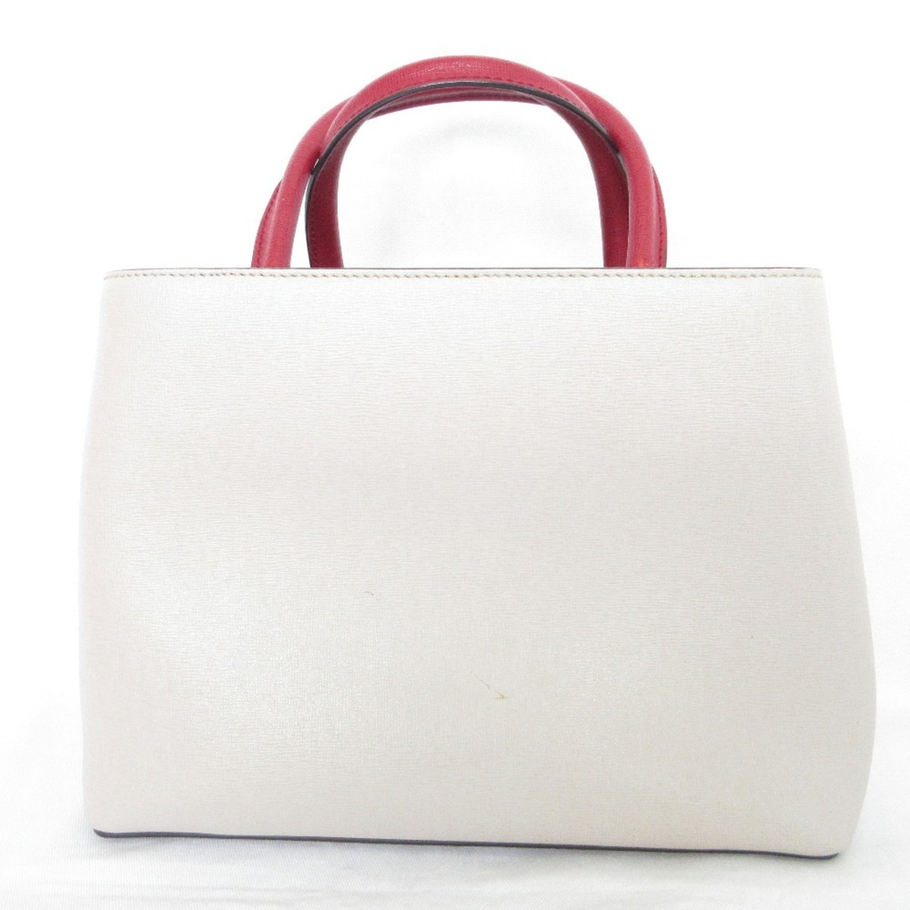 FENDI Petit Toujours Monster Leather Handbag in Greige