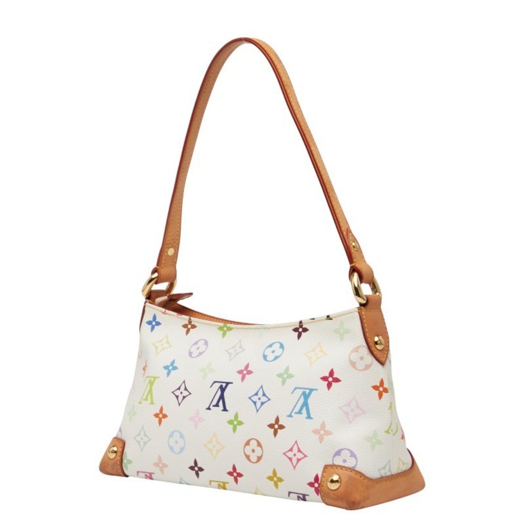 Louis Vuitton Monogram Multicolore Eliza Shoulder Bag in Bron White Leather