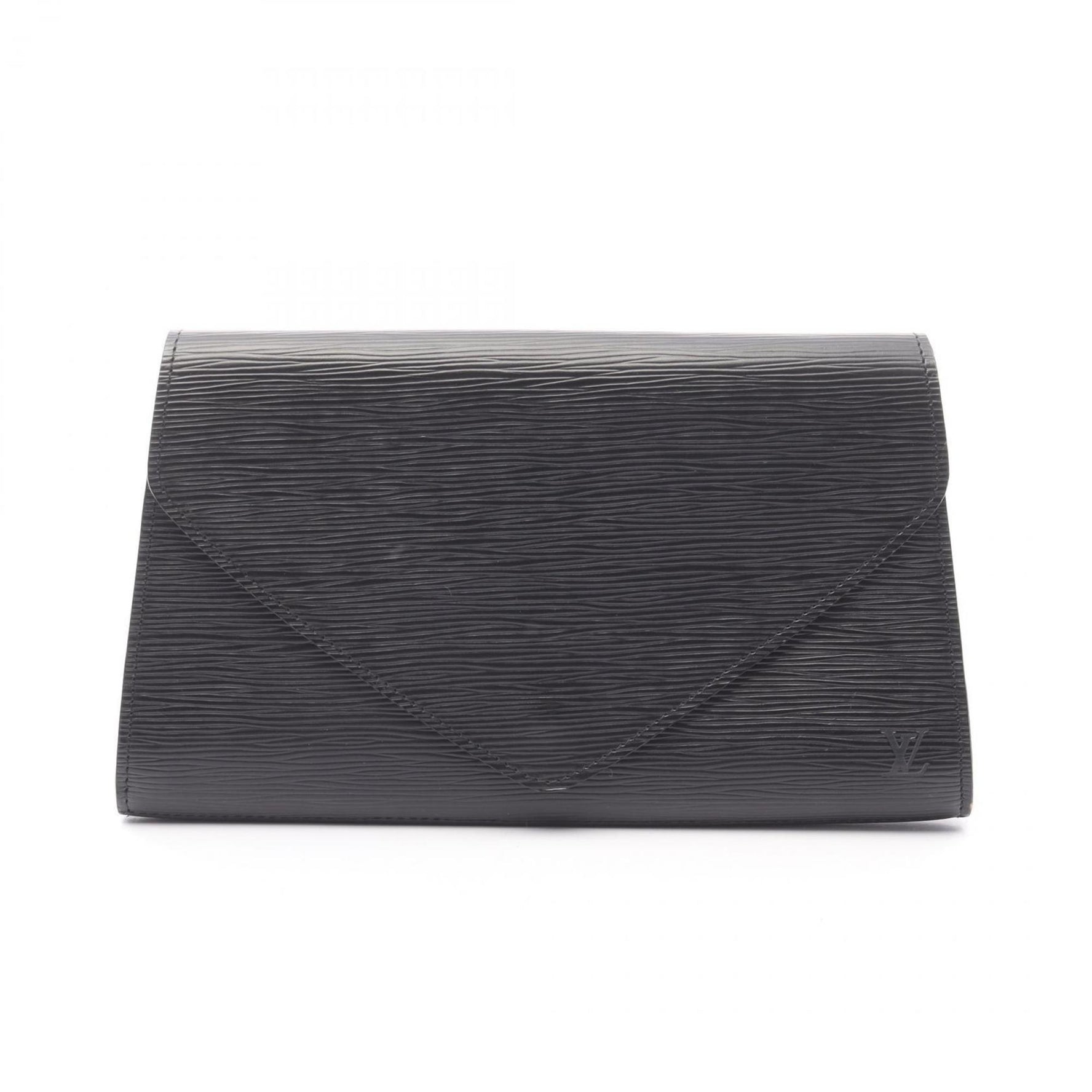 Louis Vuitton Art Deco Leather Clutch Bag, Epi Leather, Black