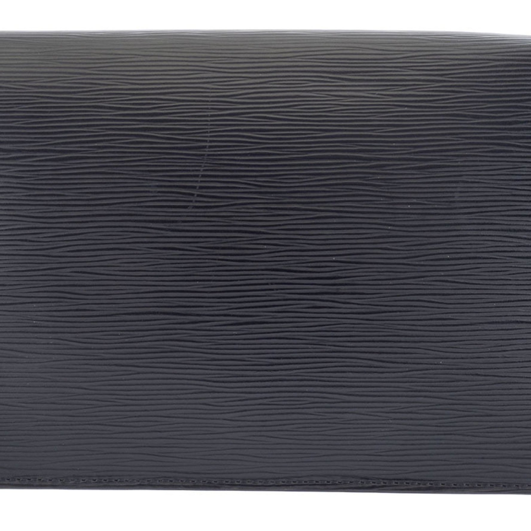 Louis Vuitton Pochette Serie Dragonne Clutch Bag Second Epi Leather Black