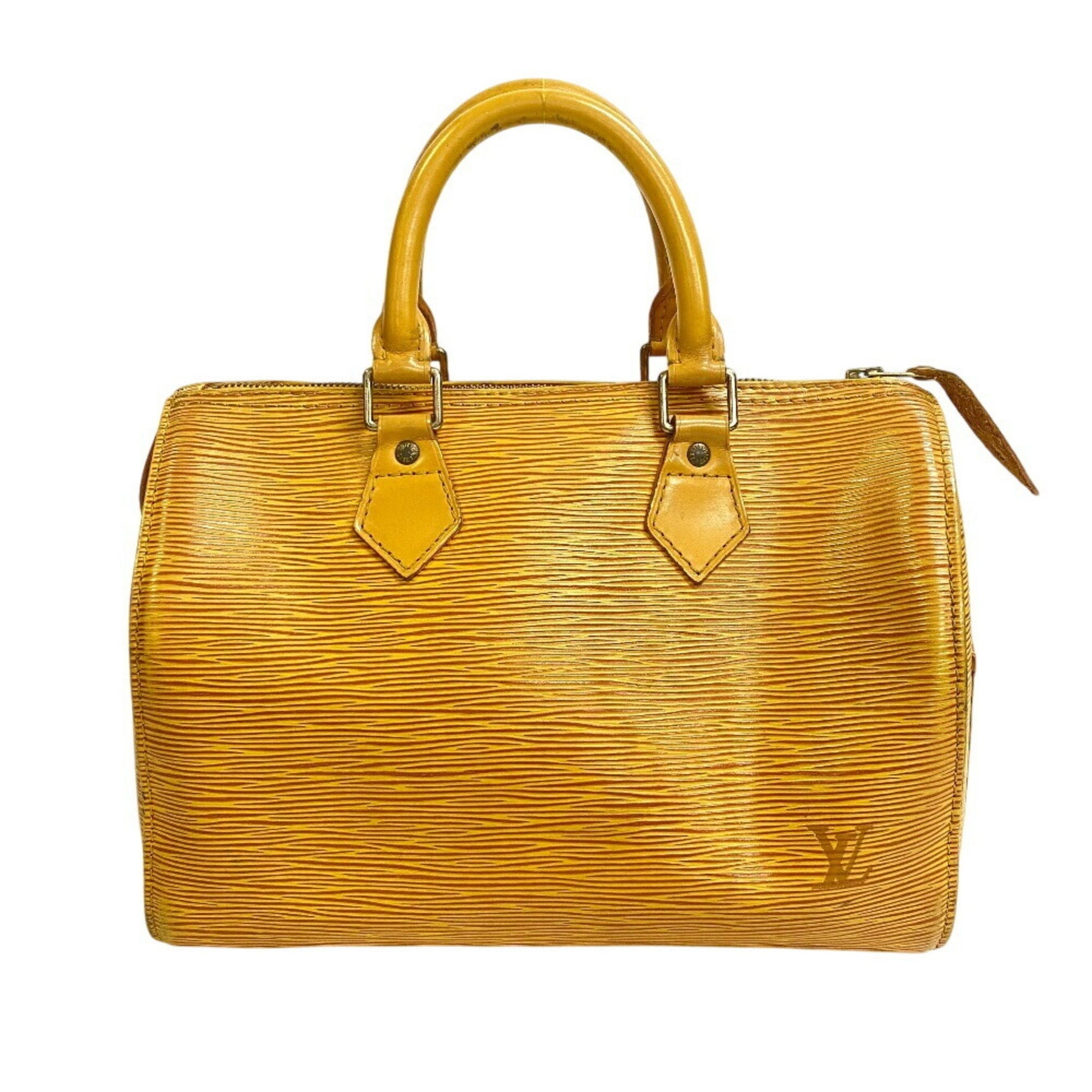 LOUIS VUITTON M43019 Speedy 25 Boston Bag, Epi Leather, Yellow, Women's