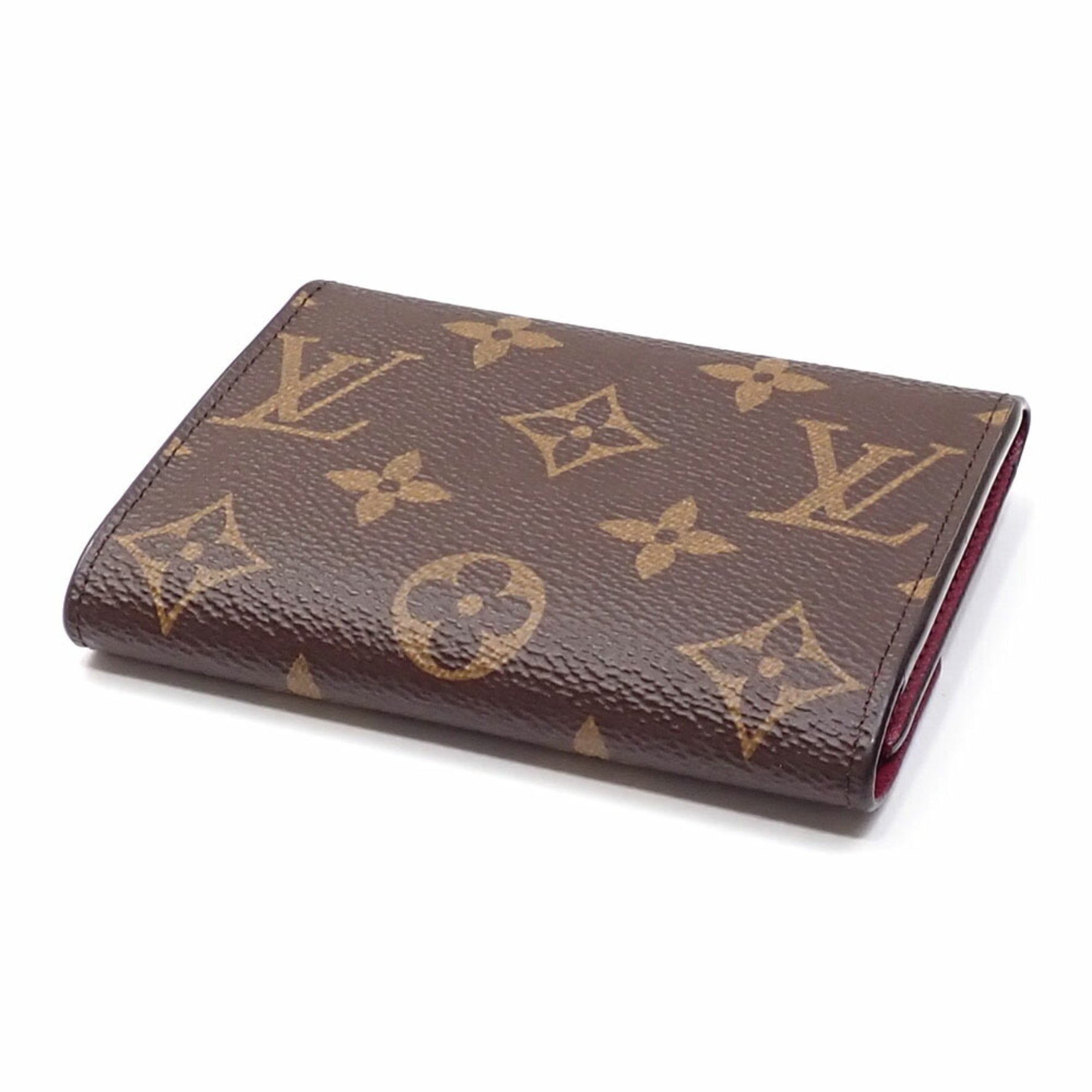 Louis Vuitton Monogram Porte Monnaie Rosalie Bifold Wallet, Fuchsia Mini Wallet