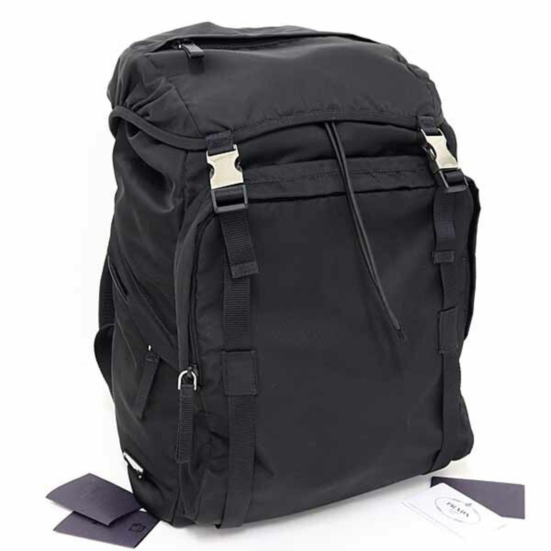 Prada TESSUTO nylon backpack in black