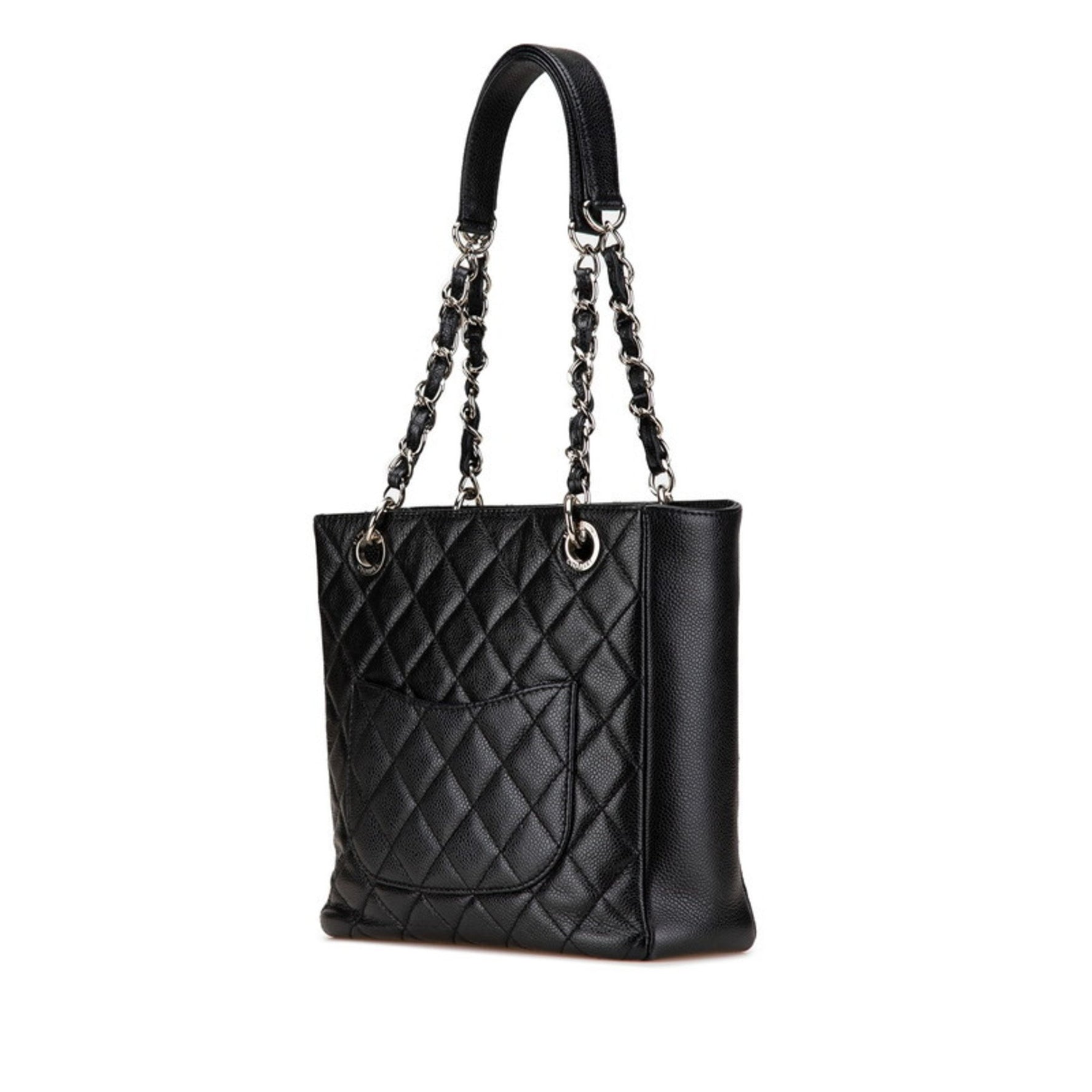 Chanel Matelasse PST Tote Coco Mark Chain Bag Shoulder Caviar Skin