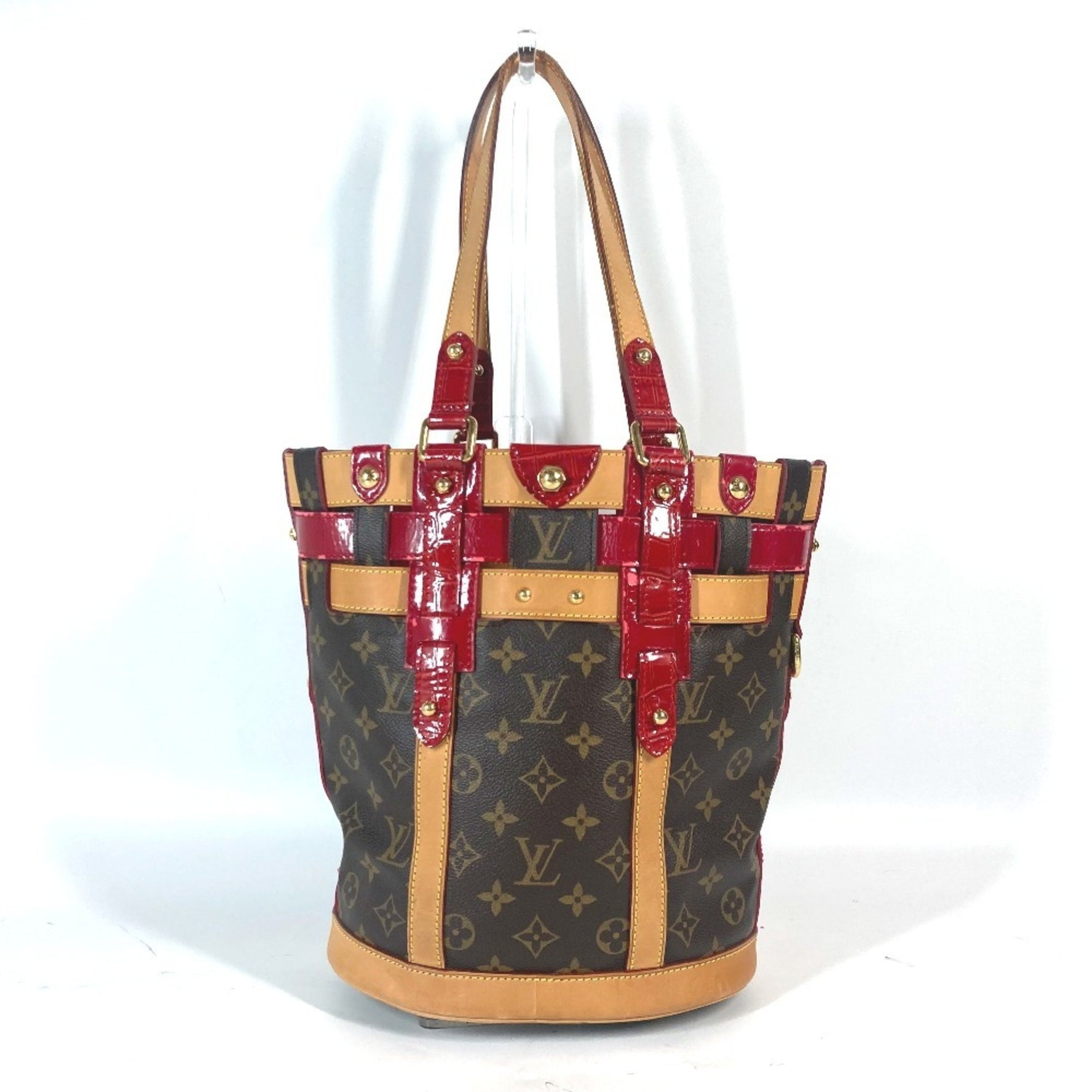 Louis Vuitton Monogram Ruby Neo Bucket Shoulder Bag Tote Canvas Brown
