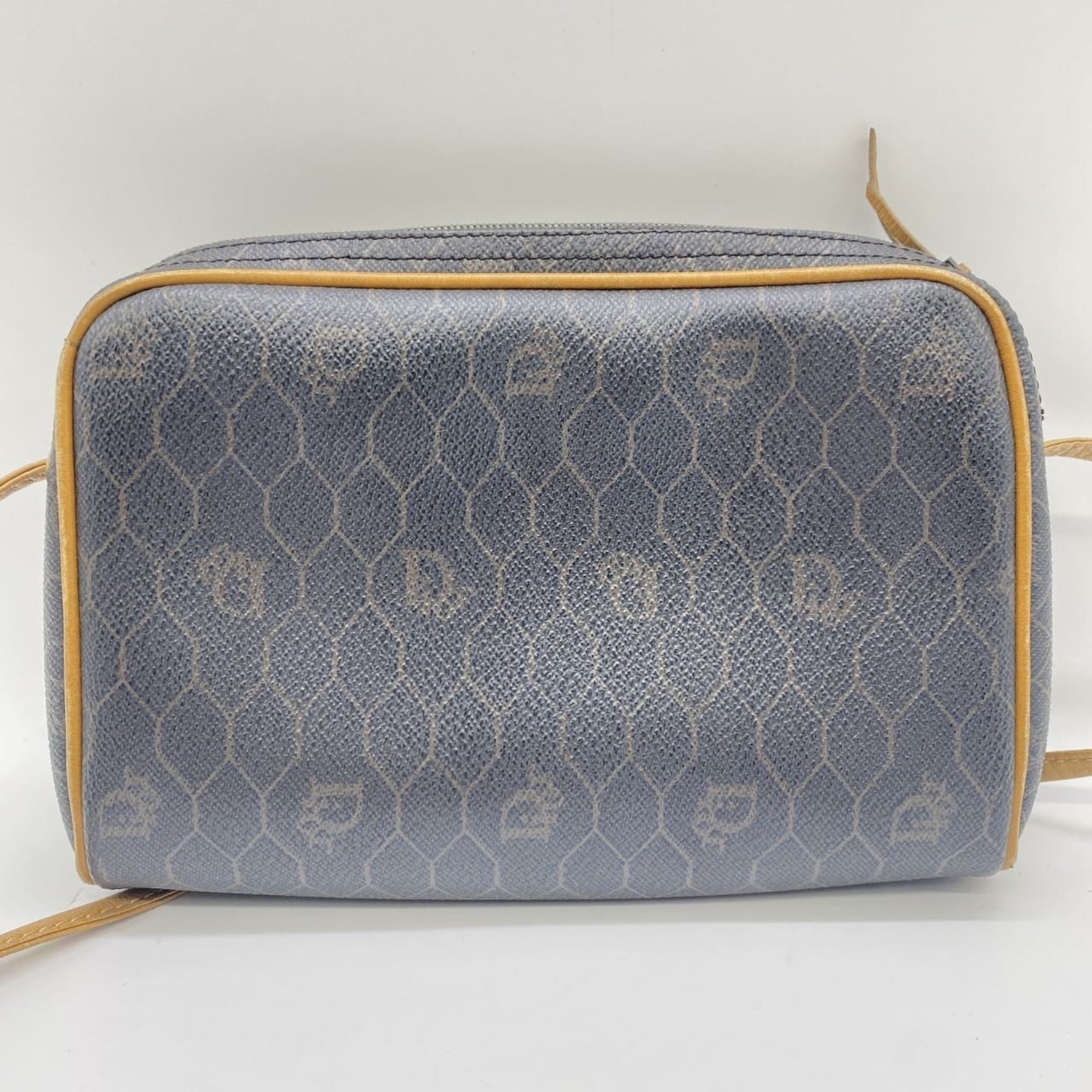 Christian Dior Dior Honeycomb Shoulder Bag Pochette Black Brown Unisex Men's