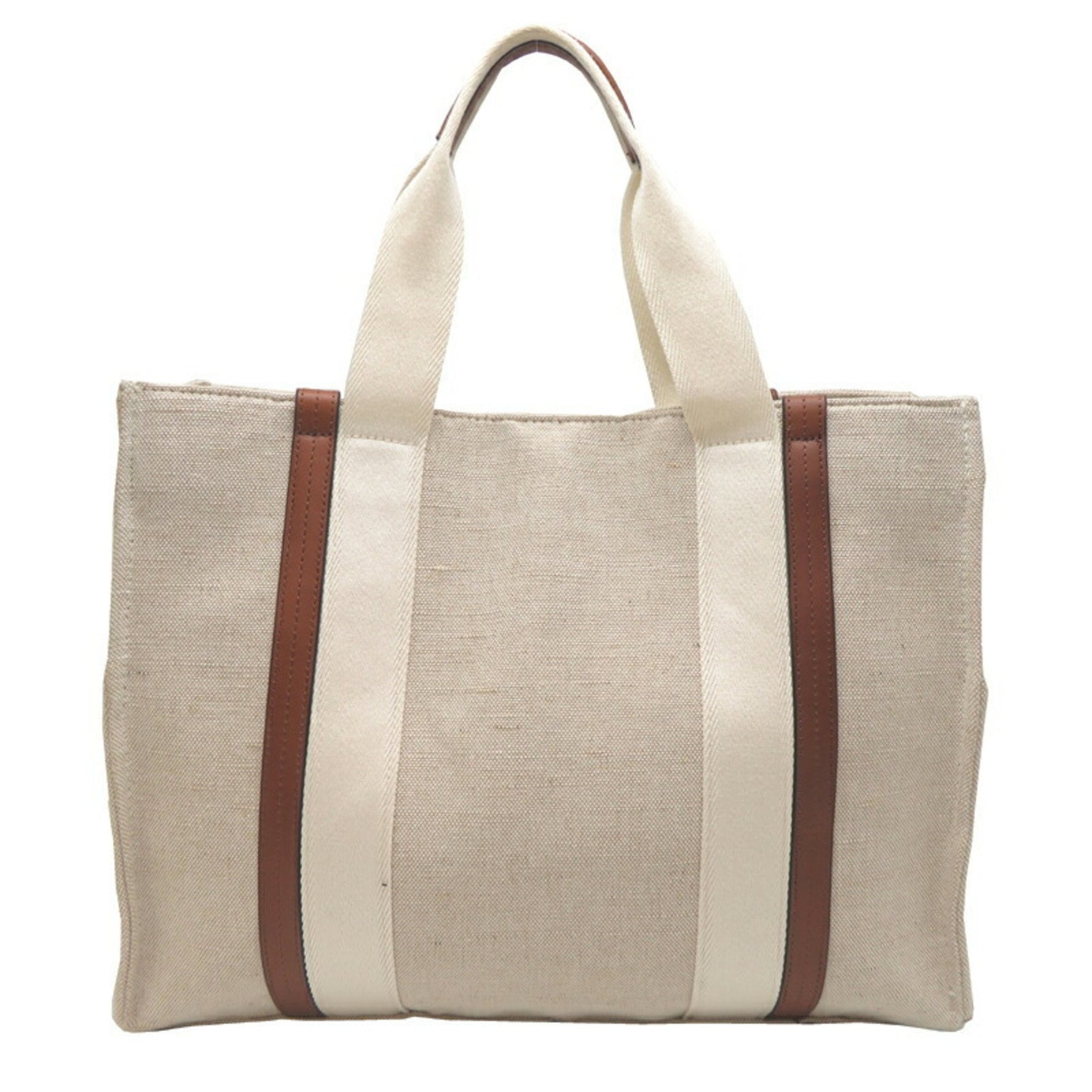 Chloé Chloe Mother Bag Long Tote Canvas White