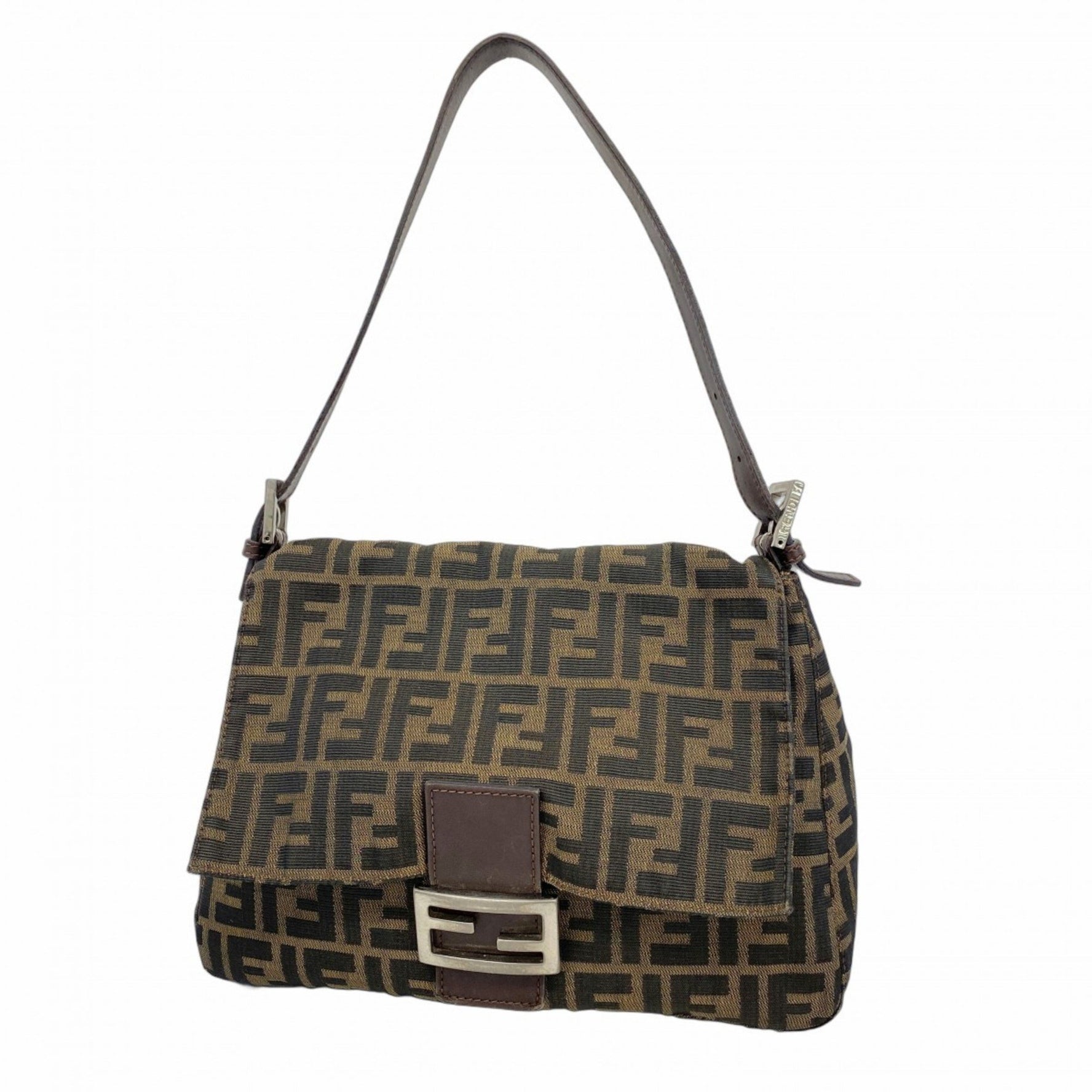 Fendi Zucca Nylon Canvas Shoulder Bag