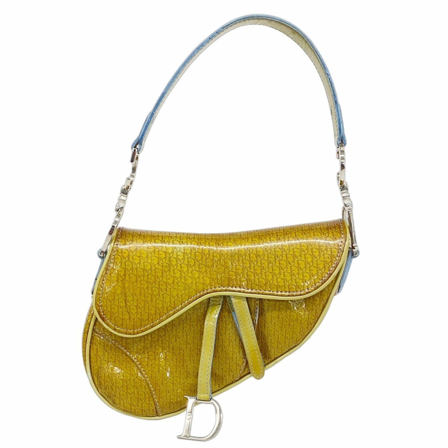Christian Dior Shoulder Bag Saddle Enamel