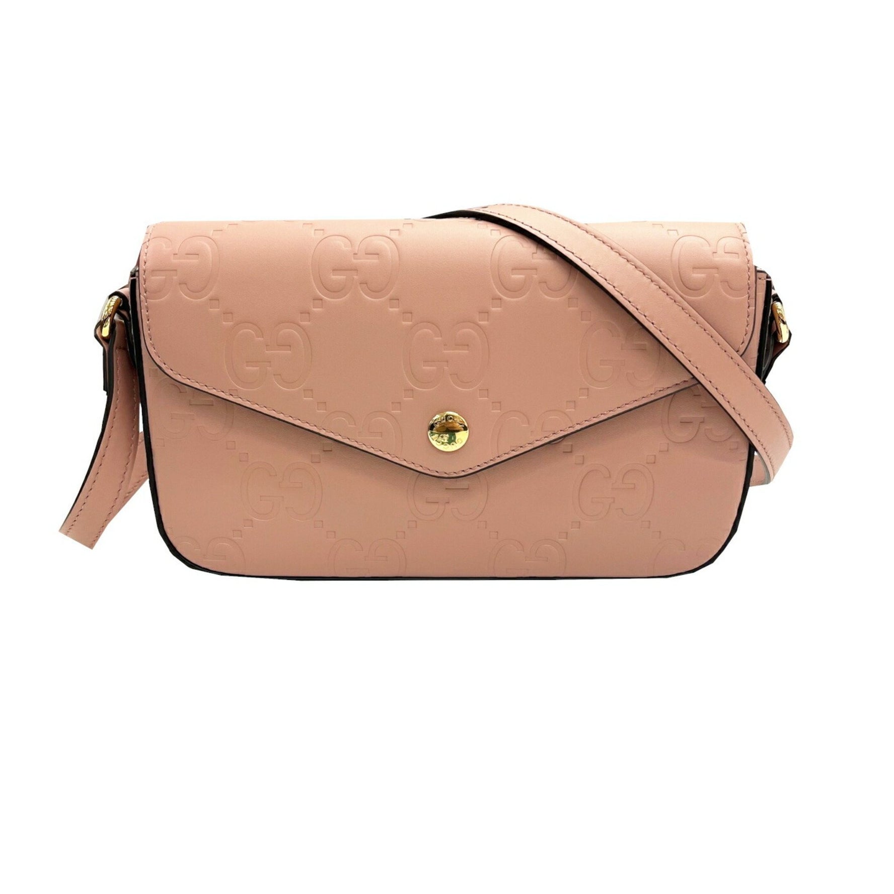 GUCCI Super Mini Shoulder Bag GG Leather