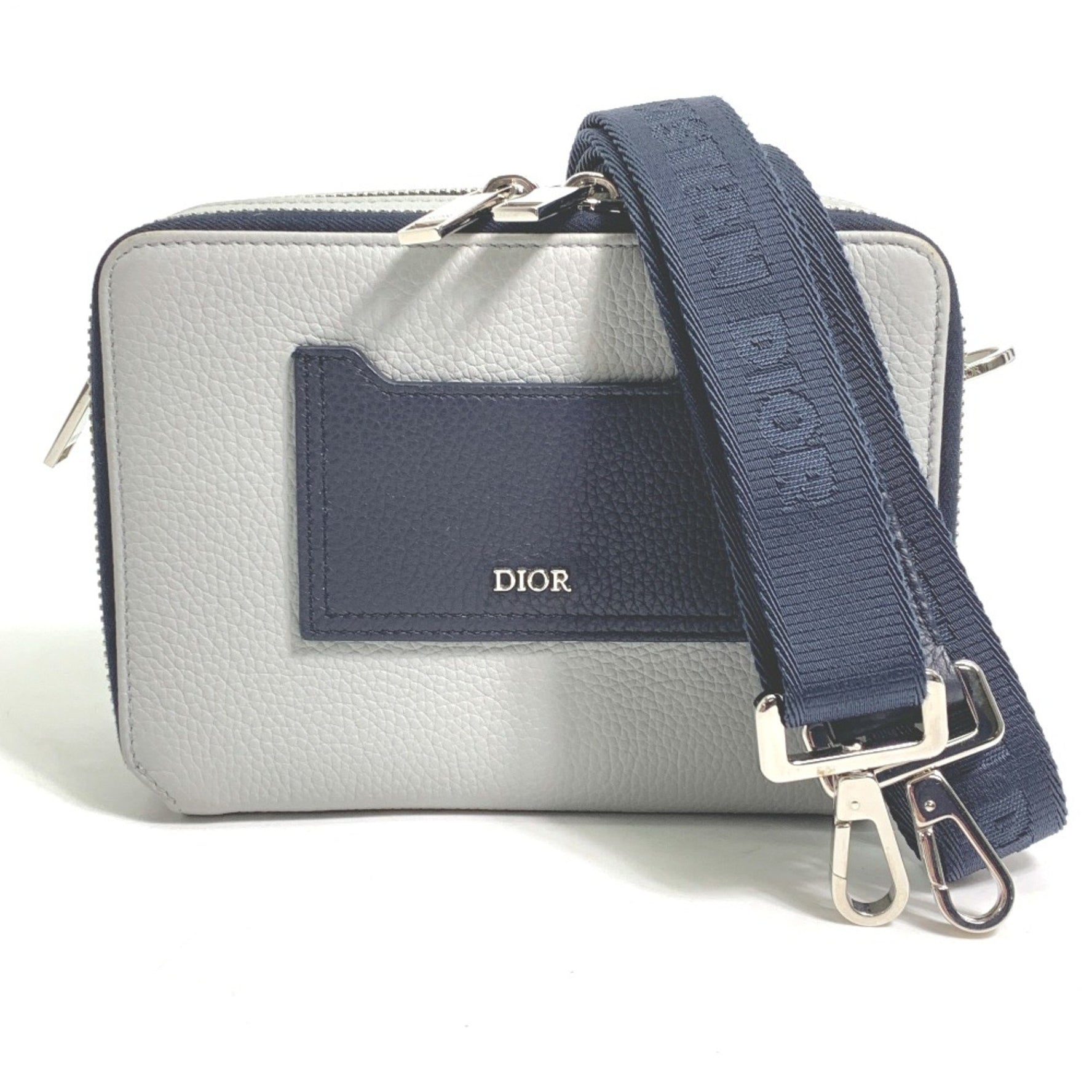 Christian Dior logo bag double zip pocket Shoulder Bag