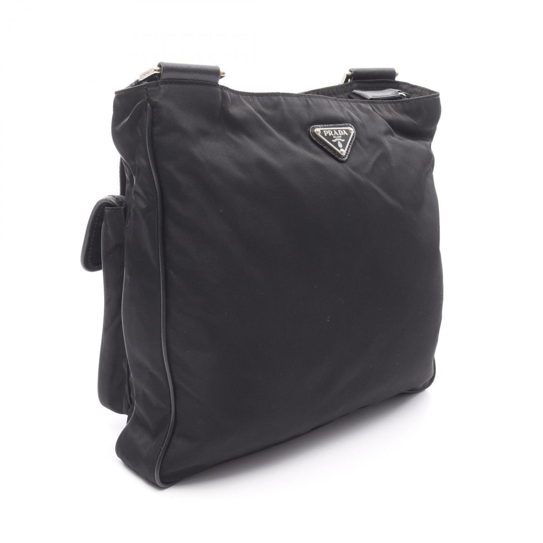 Prada shoulder bag in nylon and Saffiano leather