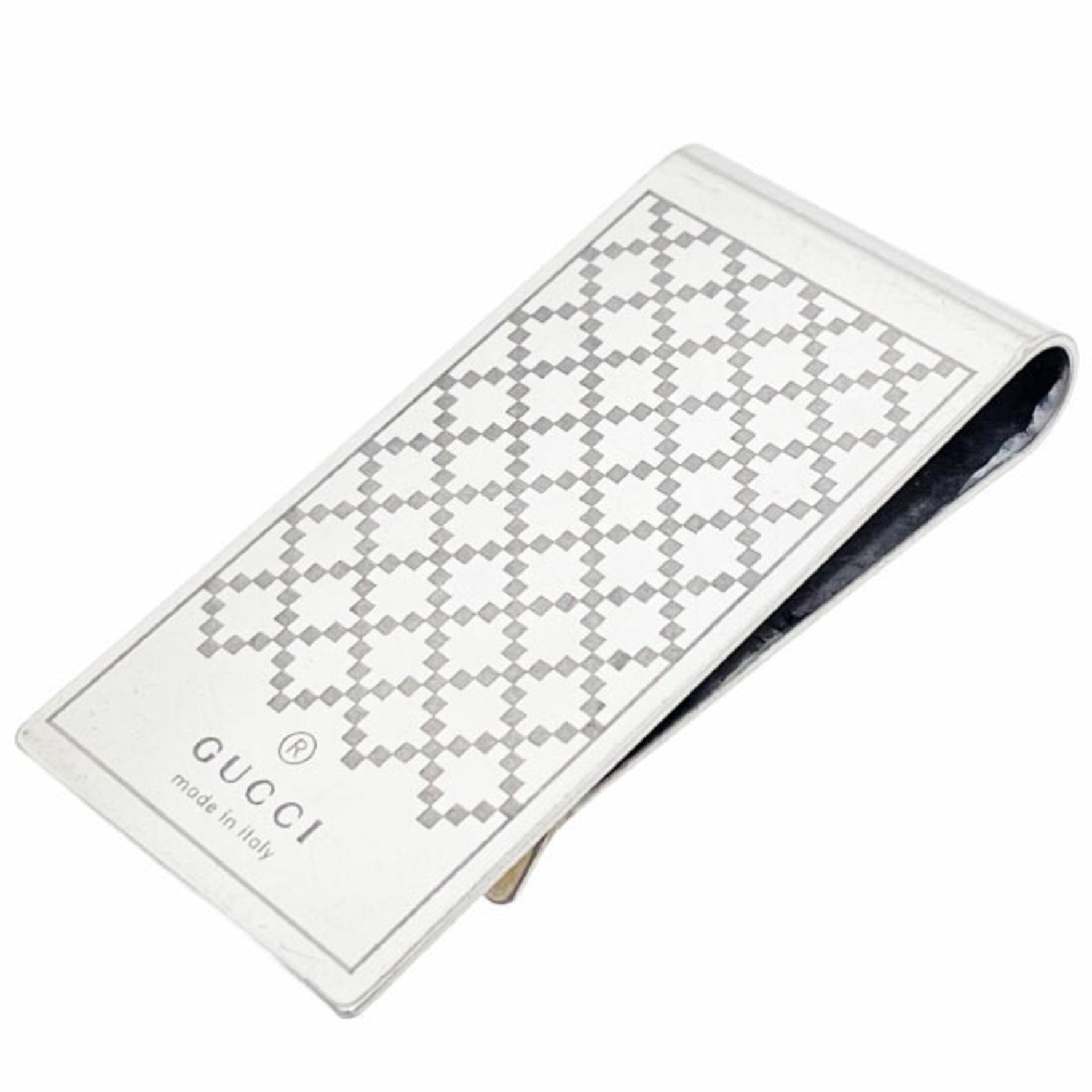 Gucci Diamantissima Money Clip Bill Metal Wallet