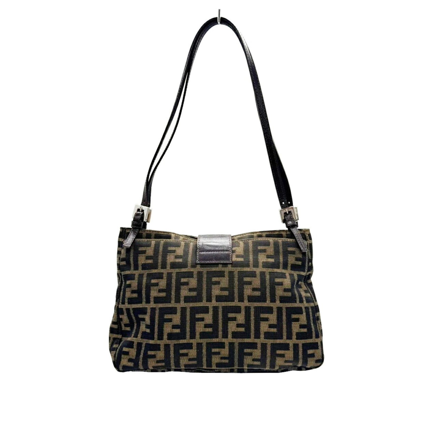 FENDI Zucca Shoulder Bag Canvas