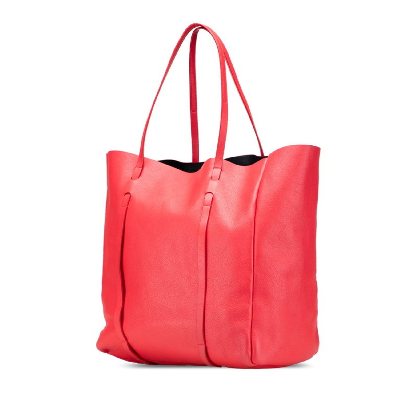 Balenciaga Everyday Tote Bag One-Shoulder Red Leather