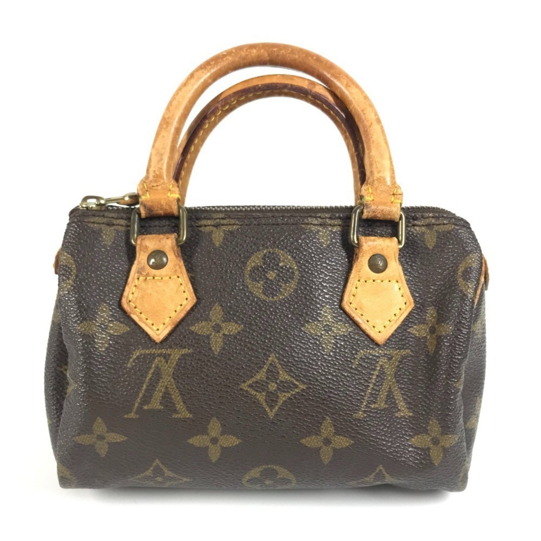LOUIS VUITTON Monogram Mini Speedy Bag Bag, Pochette, Handbag, Shoulder Canvas, Unisex, Brown
