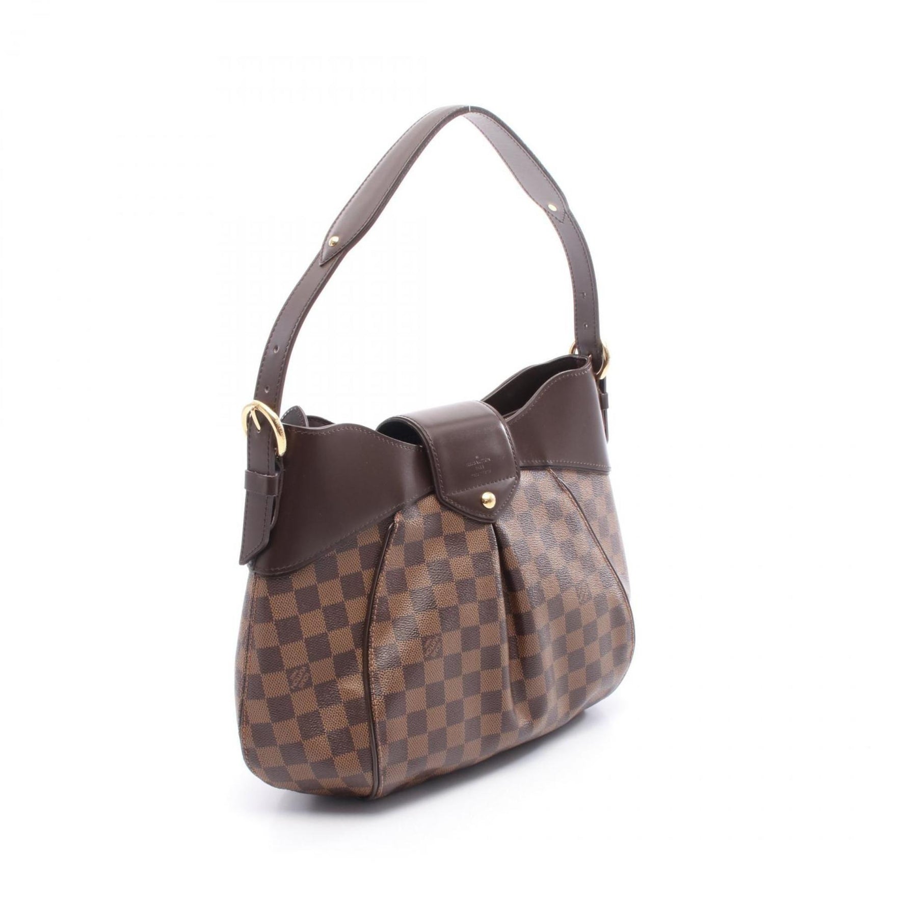 Louis Vuitton Sistine MM Shoulder Bag, Coated Canvas and Leather with Damier Finish, Brown