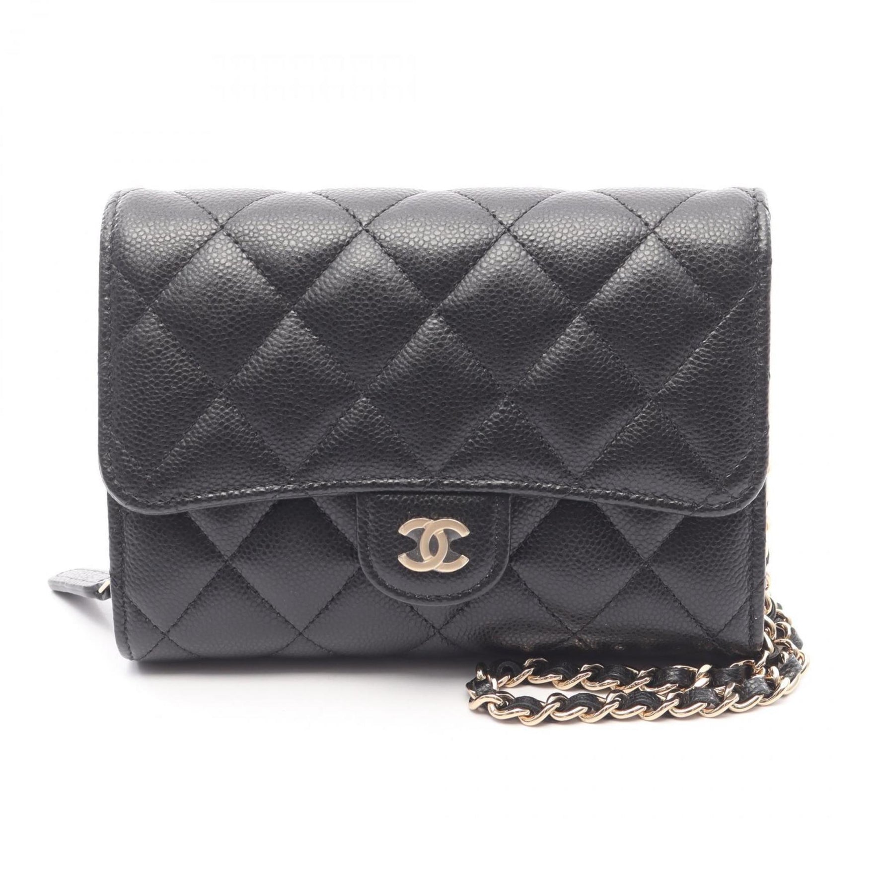 CHANEL Matelasse Shoulder Bag, Calfskin Leather