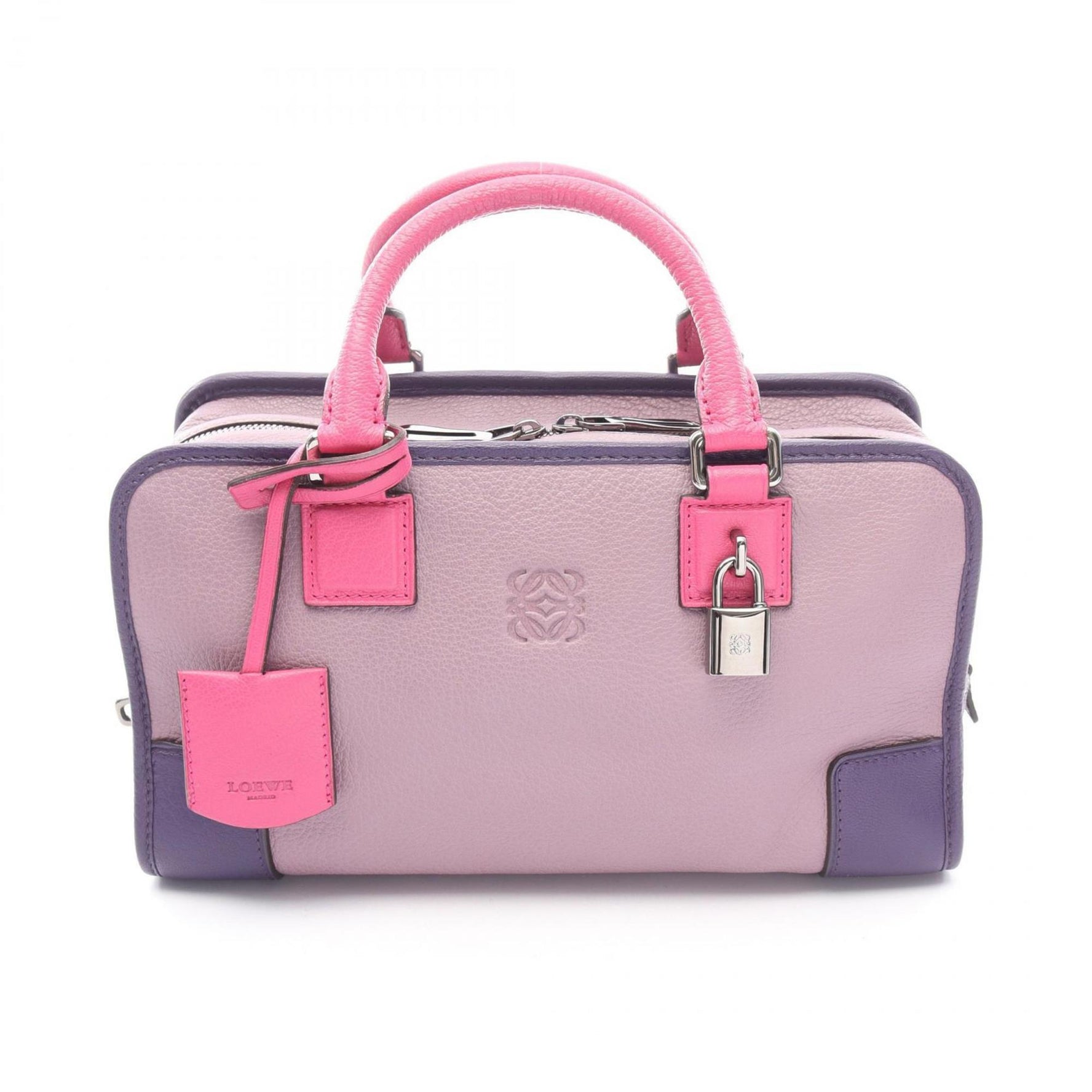 LOEWE Amazona 28 Handbag, Leather, Purple/Pink