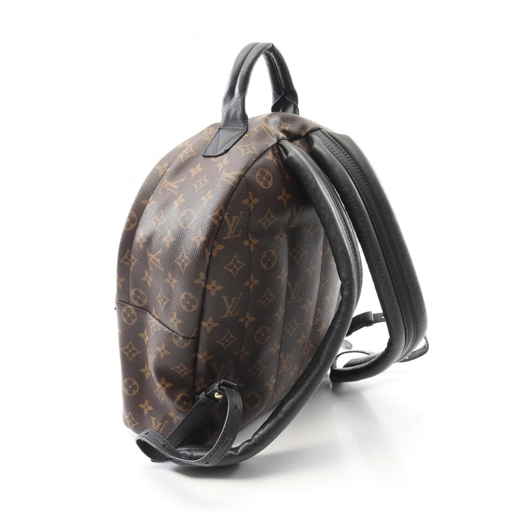 Louis Vuitton Palm Springs Backpack MM, Coated Canvas and Leather Monogram, Brown