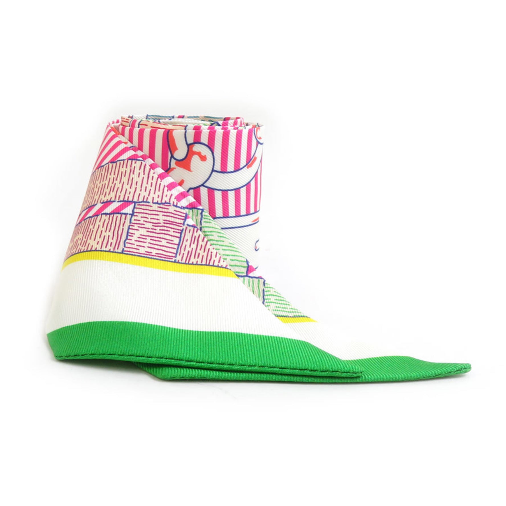 Hermes Scarf/Muffler Twilly Silk Multicolor