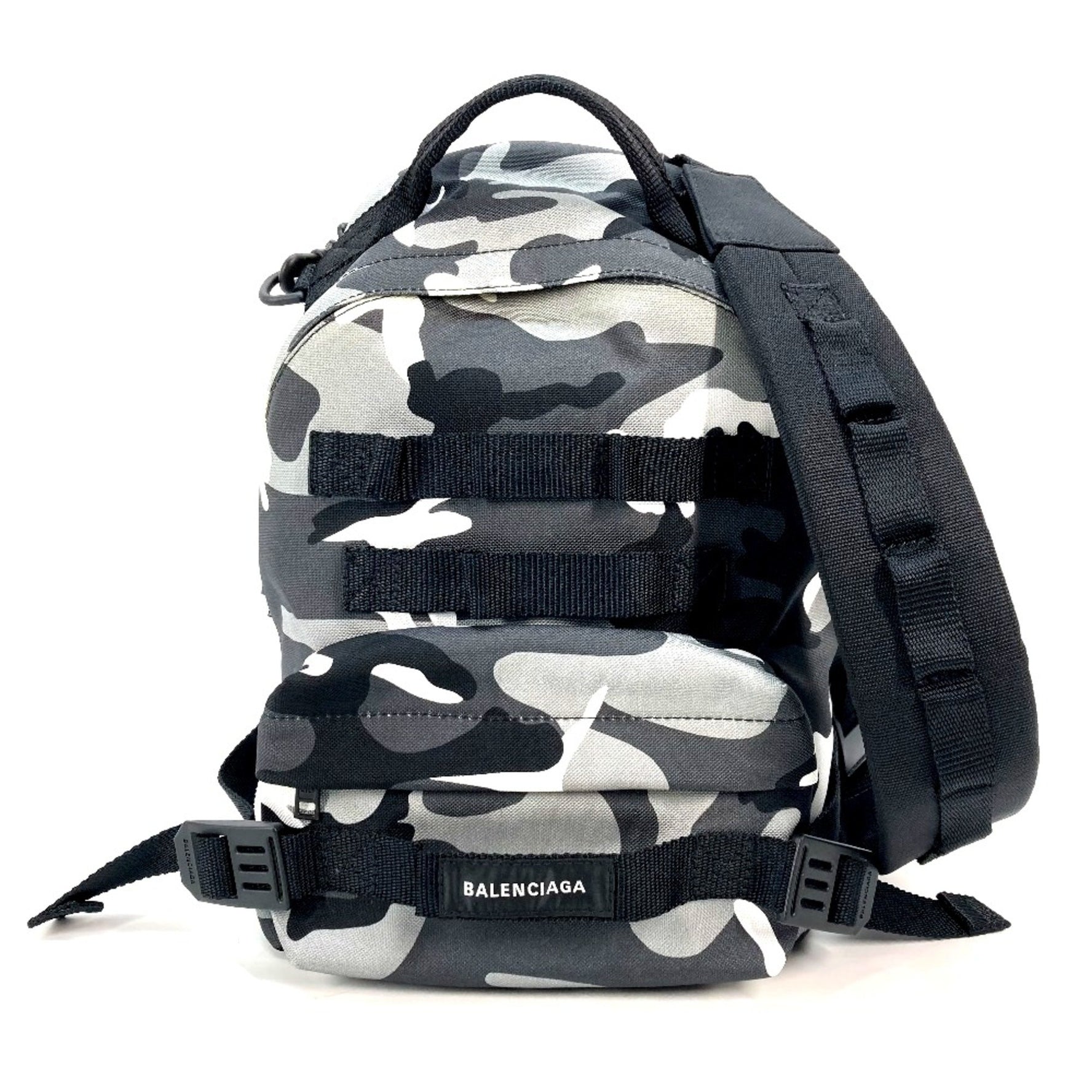 Balenciaga Camouflage camouflage Backpack Shoulder Bag 2WAY Backpack Gray x Black