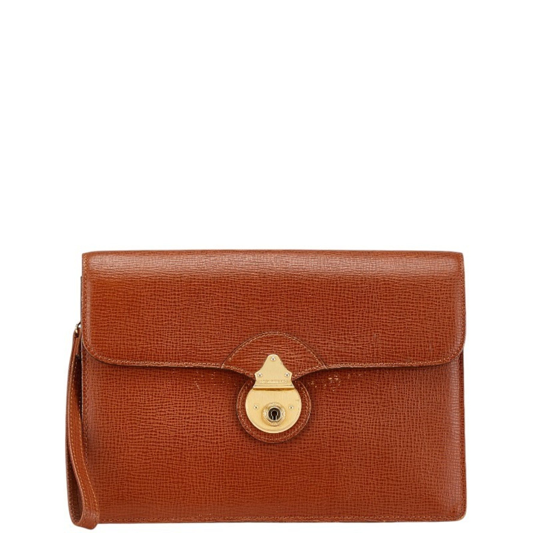 Burberry Nova Check Second Bag in Leather