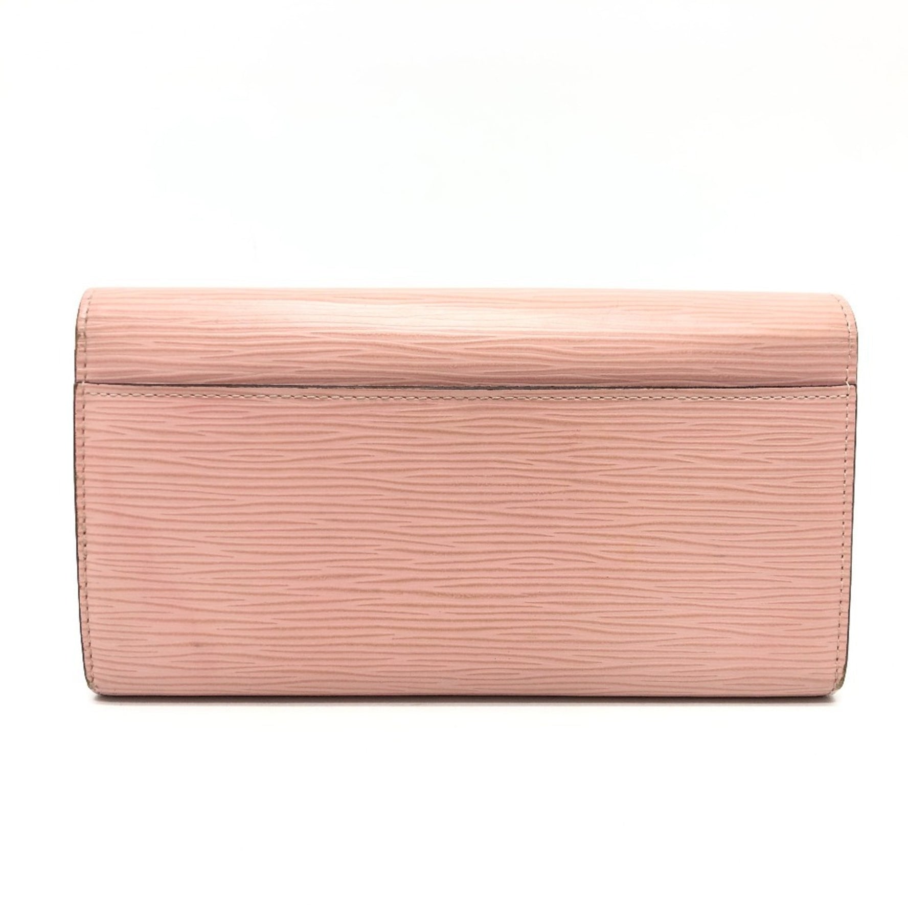 Louis Vuitton Epi Portefeuille Sarah Bi-fold Flap Long Wallet Leather Rose Ballerine Pink