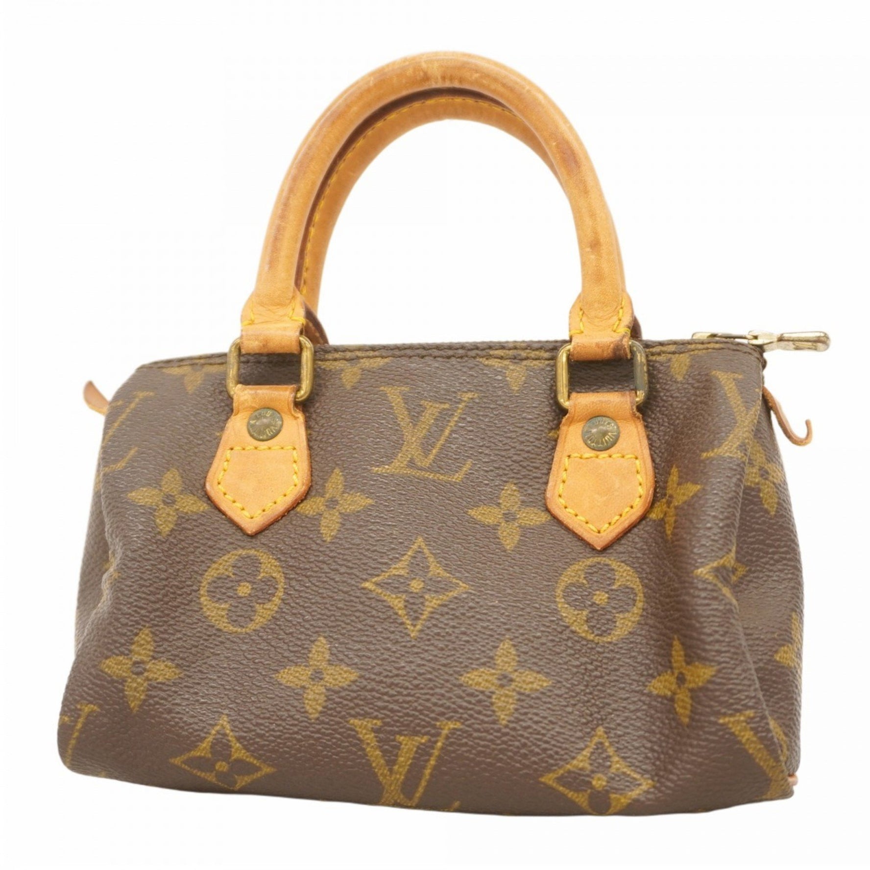 Louis Vuitton Monogram Mini Speedy Handbag M41534 Brown Women's