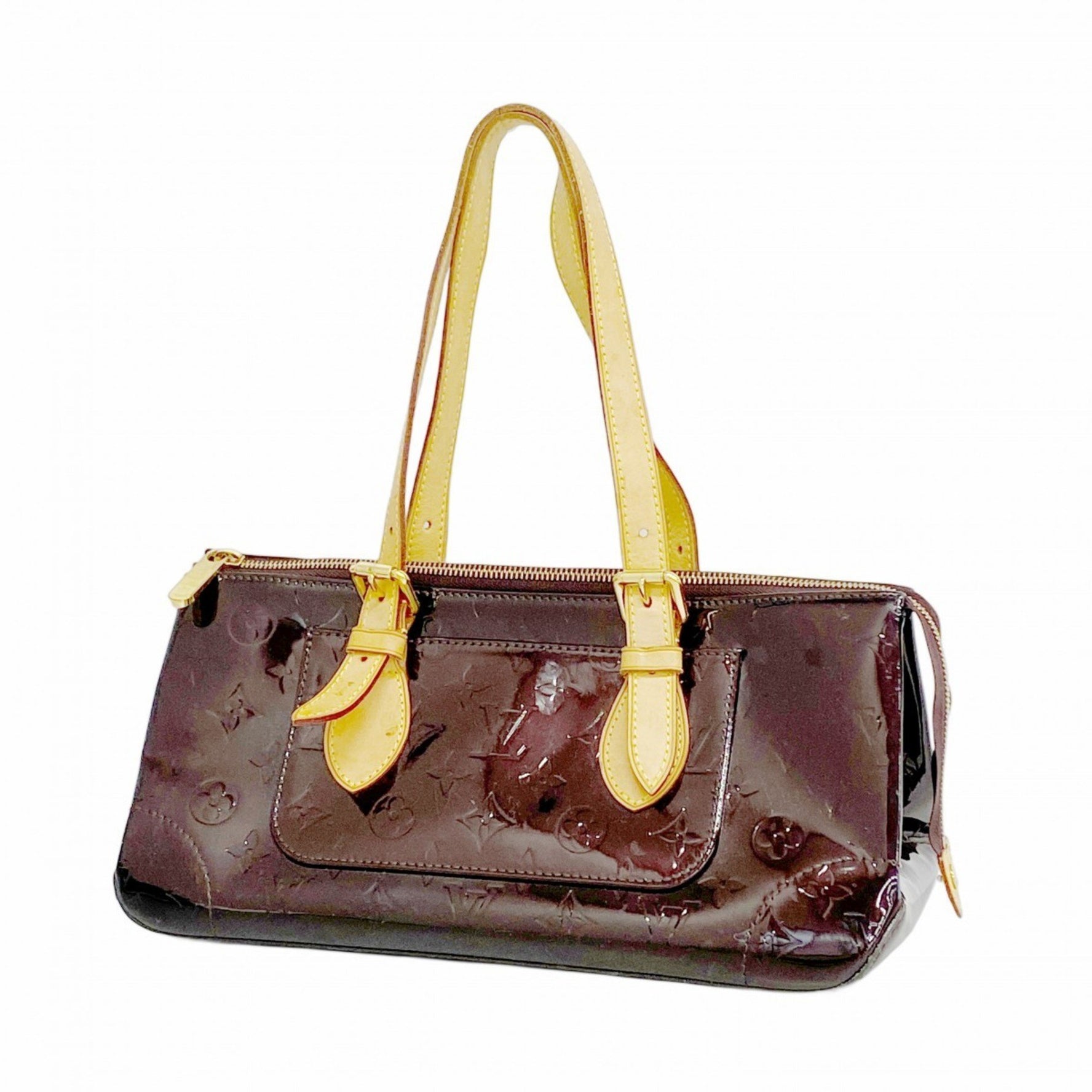 Louis Vuitton Vernis Rosewood Avenue Handbag M93510 Amaranth Women's