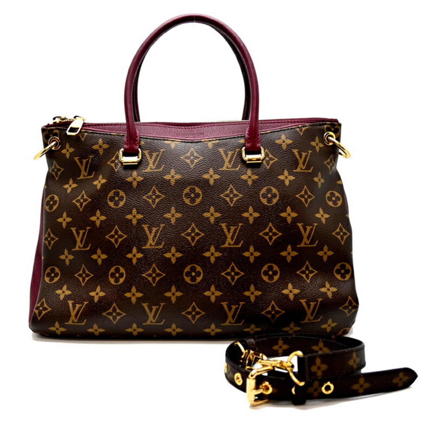 Louis Vuitton Pallas Handbag Monogram Purple