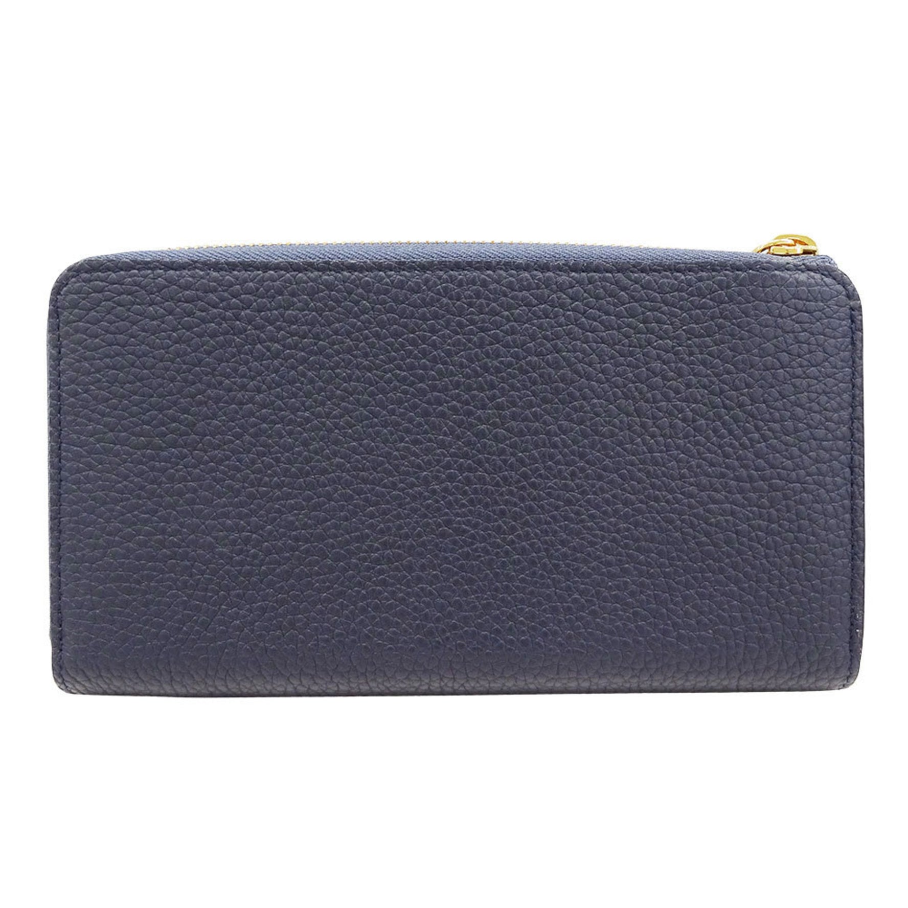 Louis Vuitton Long Wallet, Taurillon Leather, Comete Portefeuille, Blue Marine, Navy, L-Zip