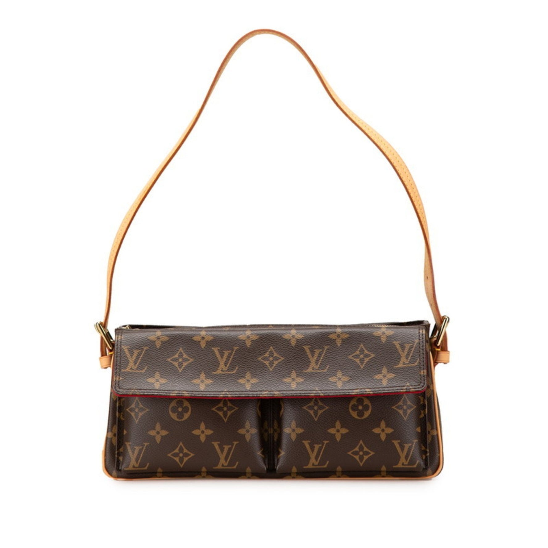 Louis Vuitton Monogram Viva Cite MM One-Shoulder Bag PVC Leather