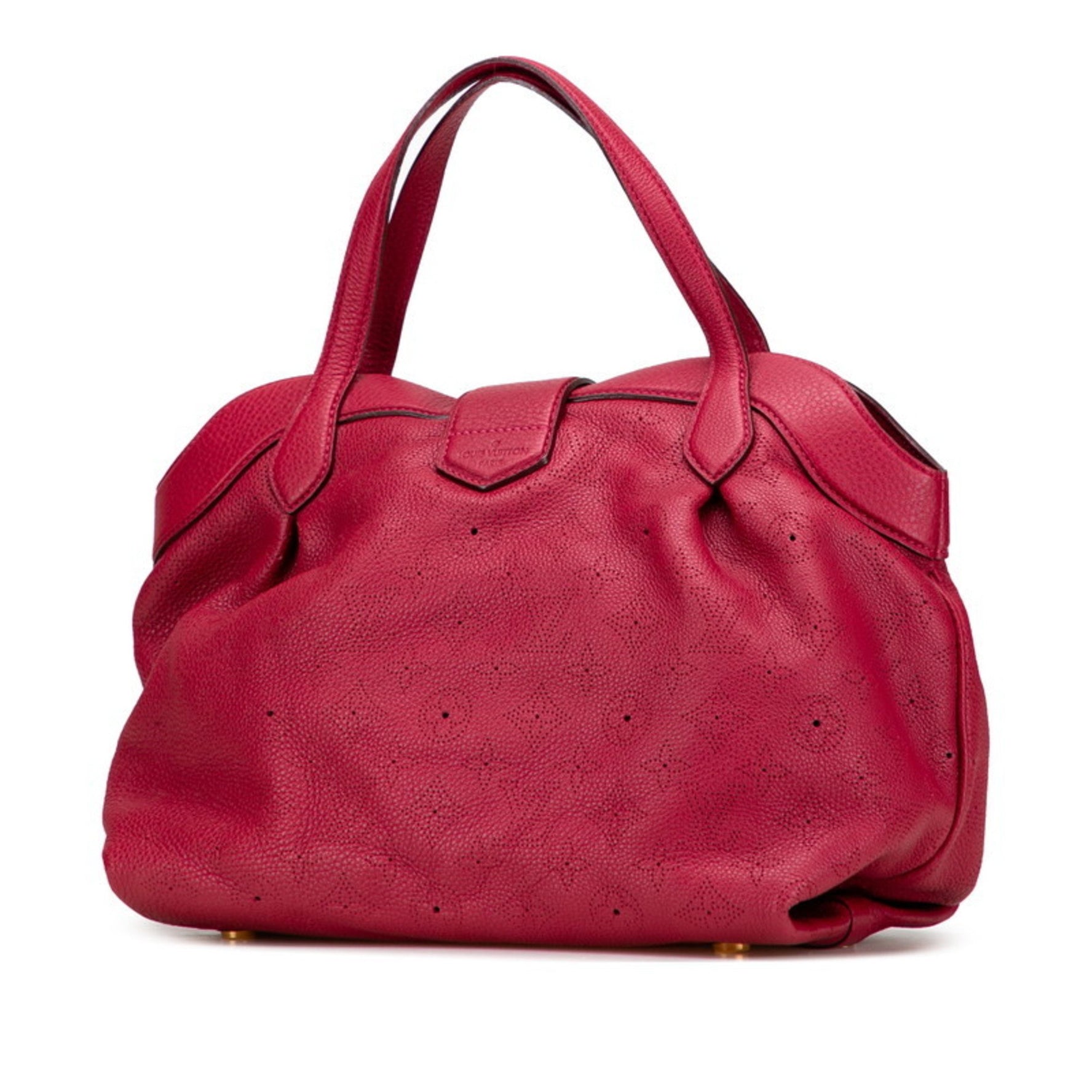 Louis Vuitton Monogram Mahina Seal PM Handbag in Gruna Red Leather