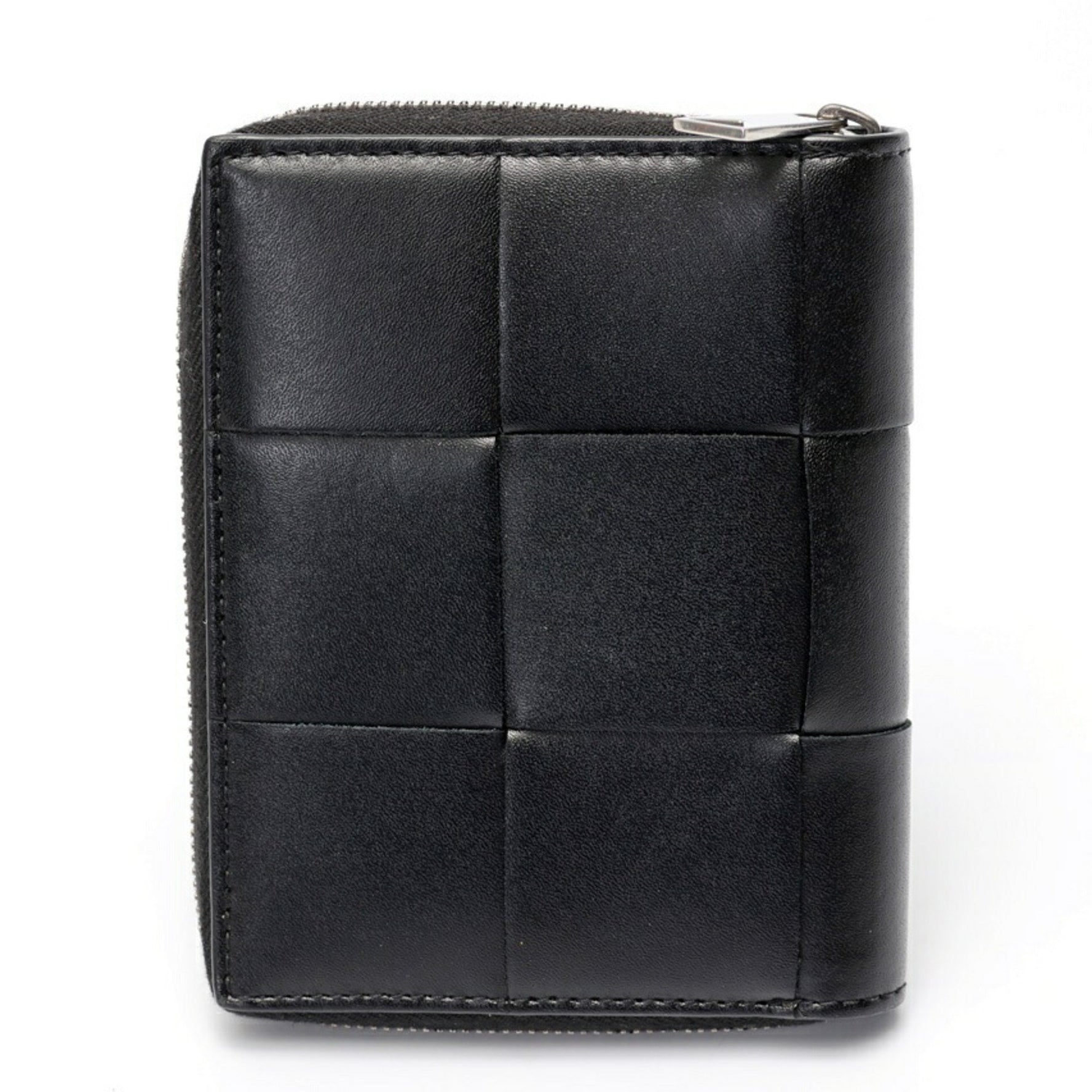Bottega Veneta Cassette Zip Around Wallet Intrecciato Leather