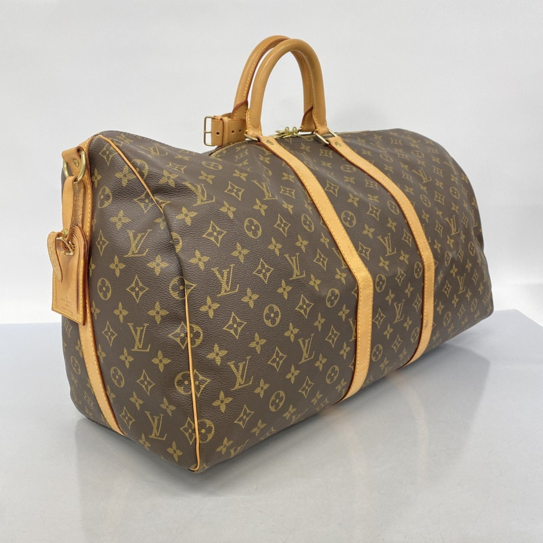 Louis Vuitton Monogram Keepall Bandouliere 55 Boston Bag Men's and