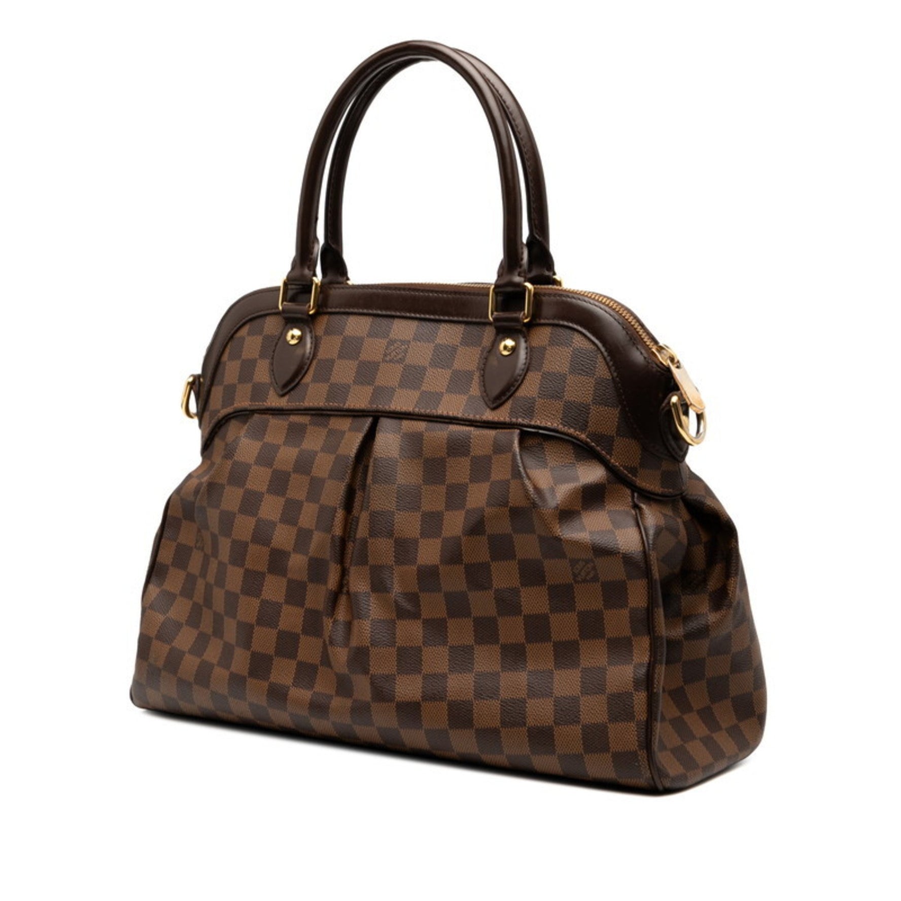 Louis Vuitton Damier Trevi GM Handbag/Shoulder Bag, Ebene Brown Leather, LOUIS VUITTON
