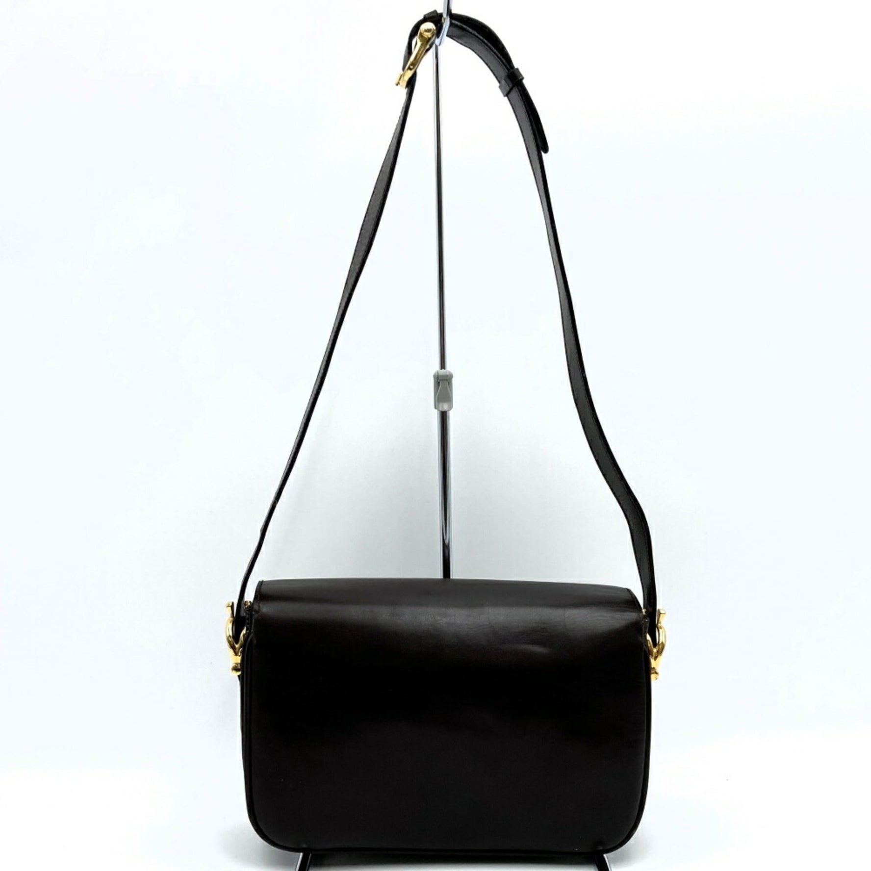 CELINE Carriage Leather Shoulder Bag
