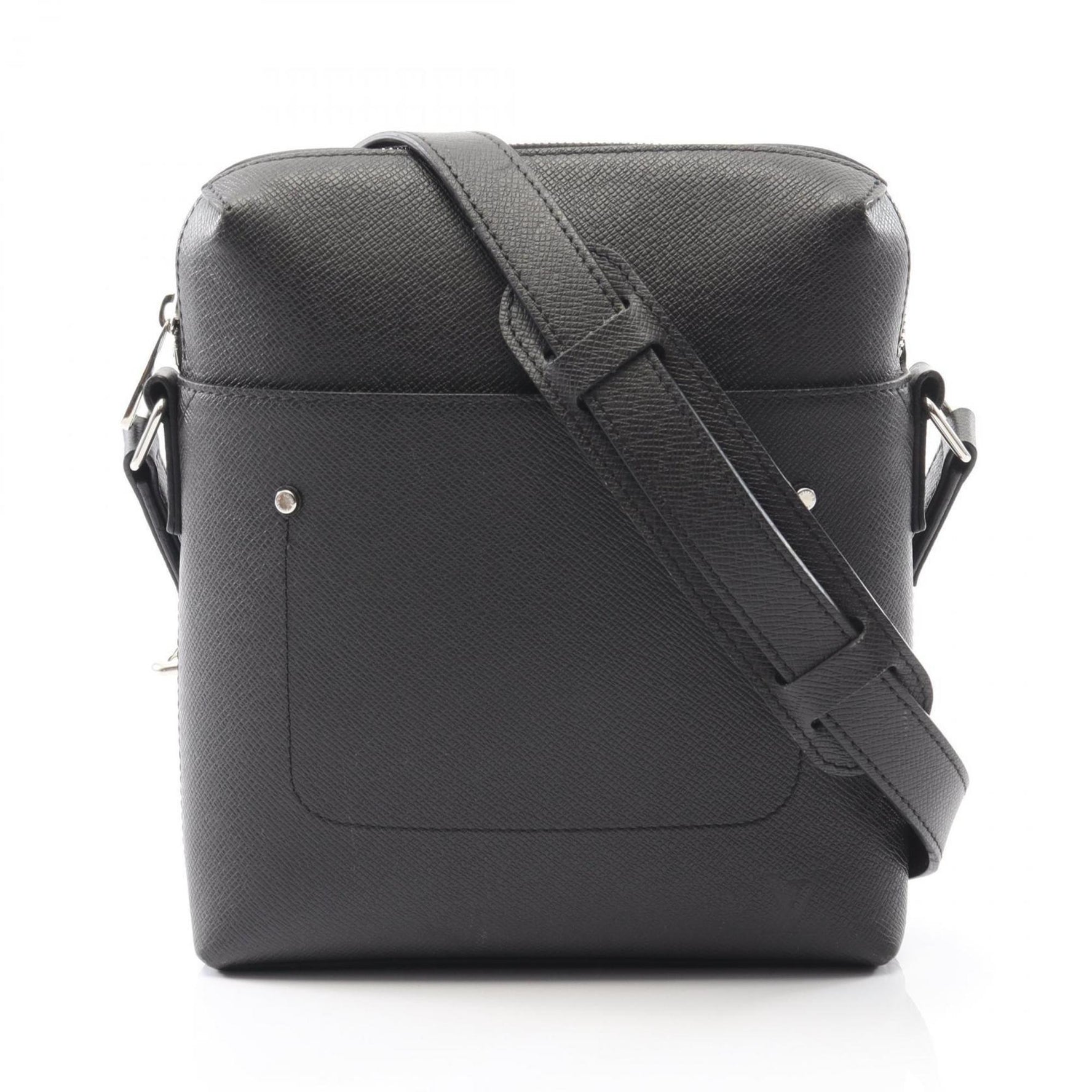 Louis Vuitton Grigori Shoulder Bag, Leather Taiga, Gray