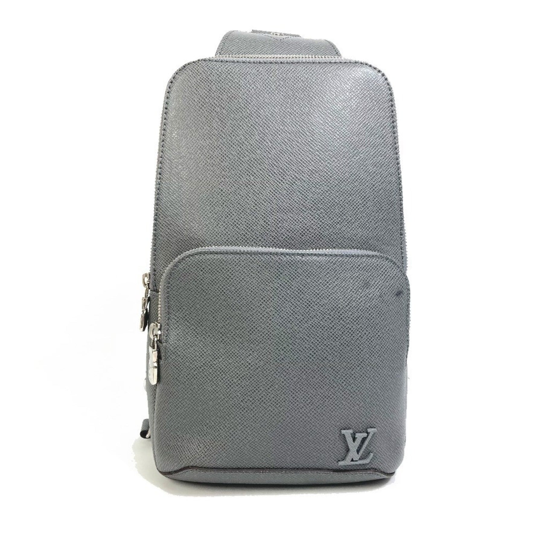 Louis Vuitton Taiga Avenue Backpack Shoulder Bag in Leather, Green/Grey