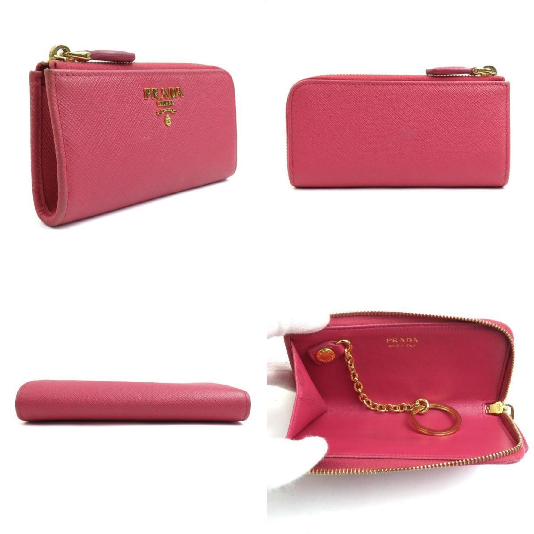 PRADA wallet/coin case leather ladies