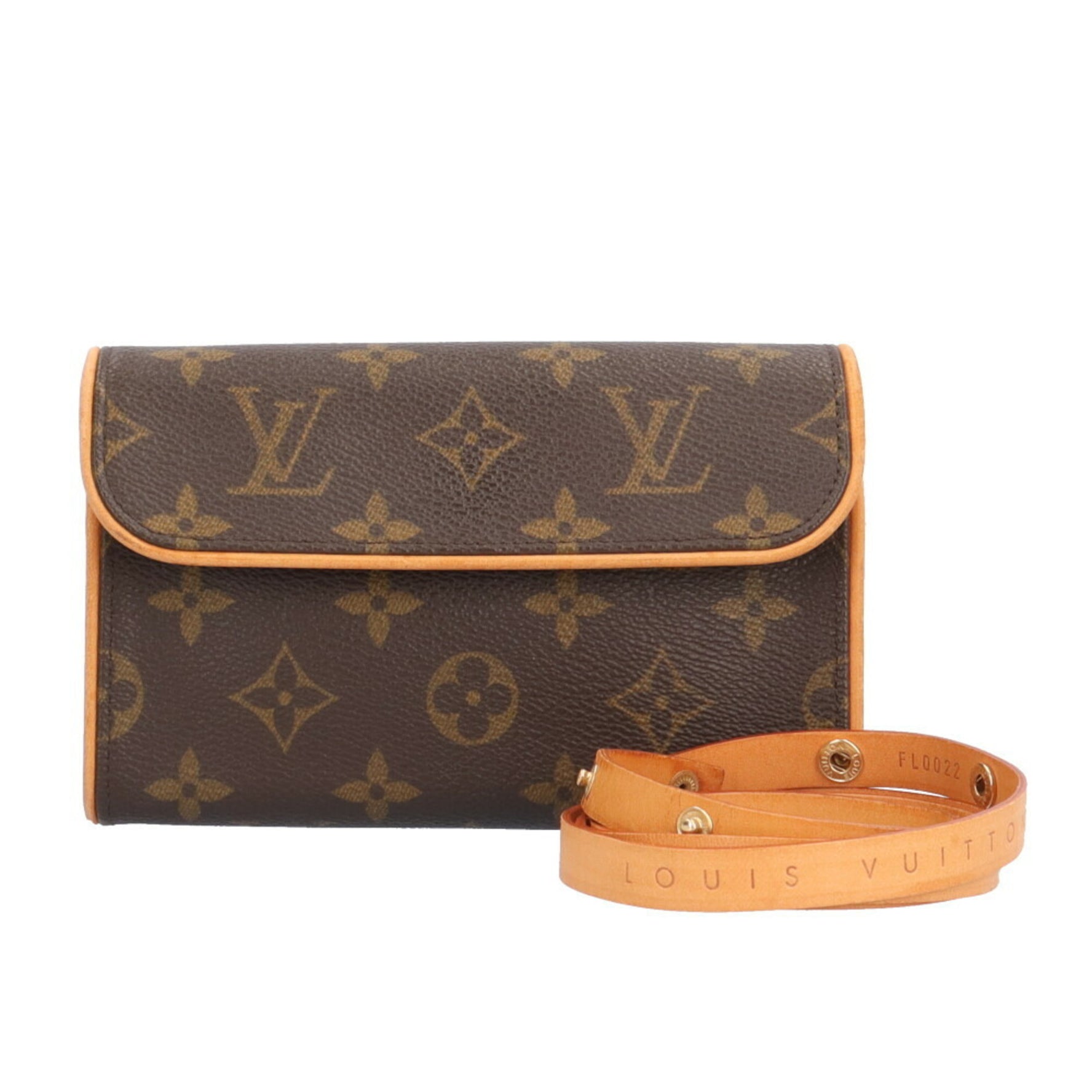 Louis Vuitton Pochette Florentine Monogram Waist Bag Canvas Brown