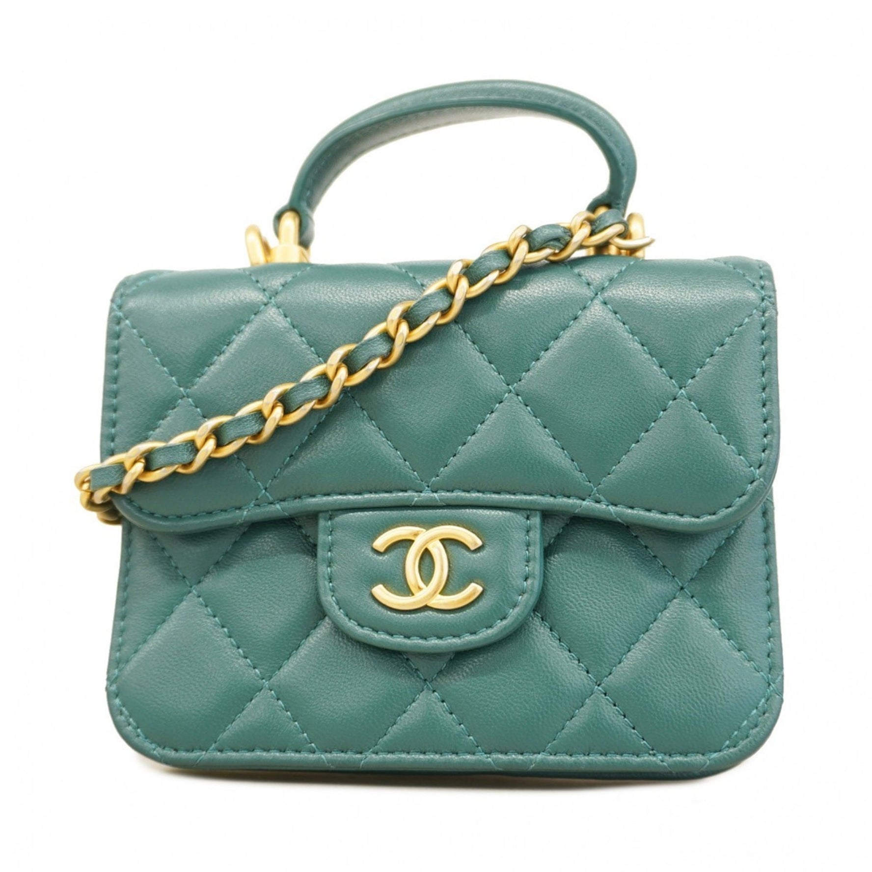 Chanel Matelasse Chain Shoulder Bag, Lambskin