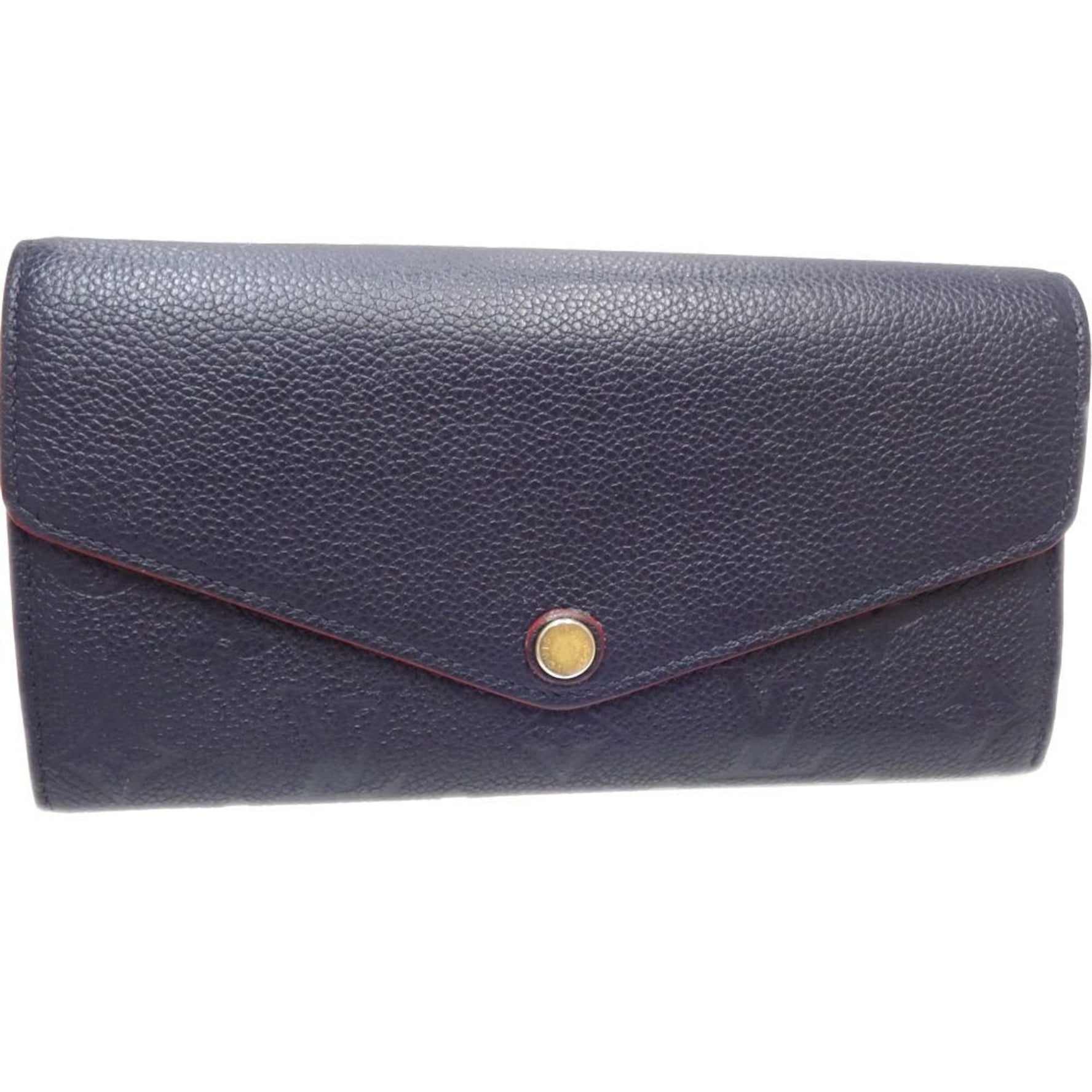 Louis Vuitton Portefeuille Sarah Long Wallet Monogram Empreinte Marine Rouge