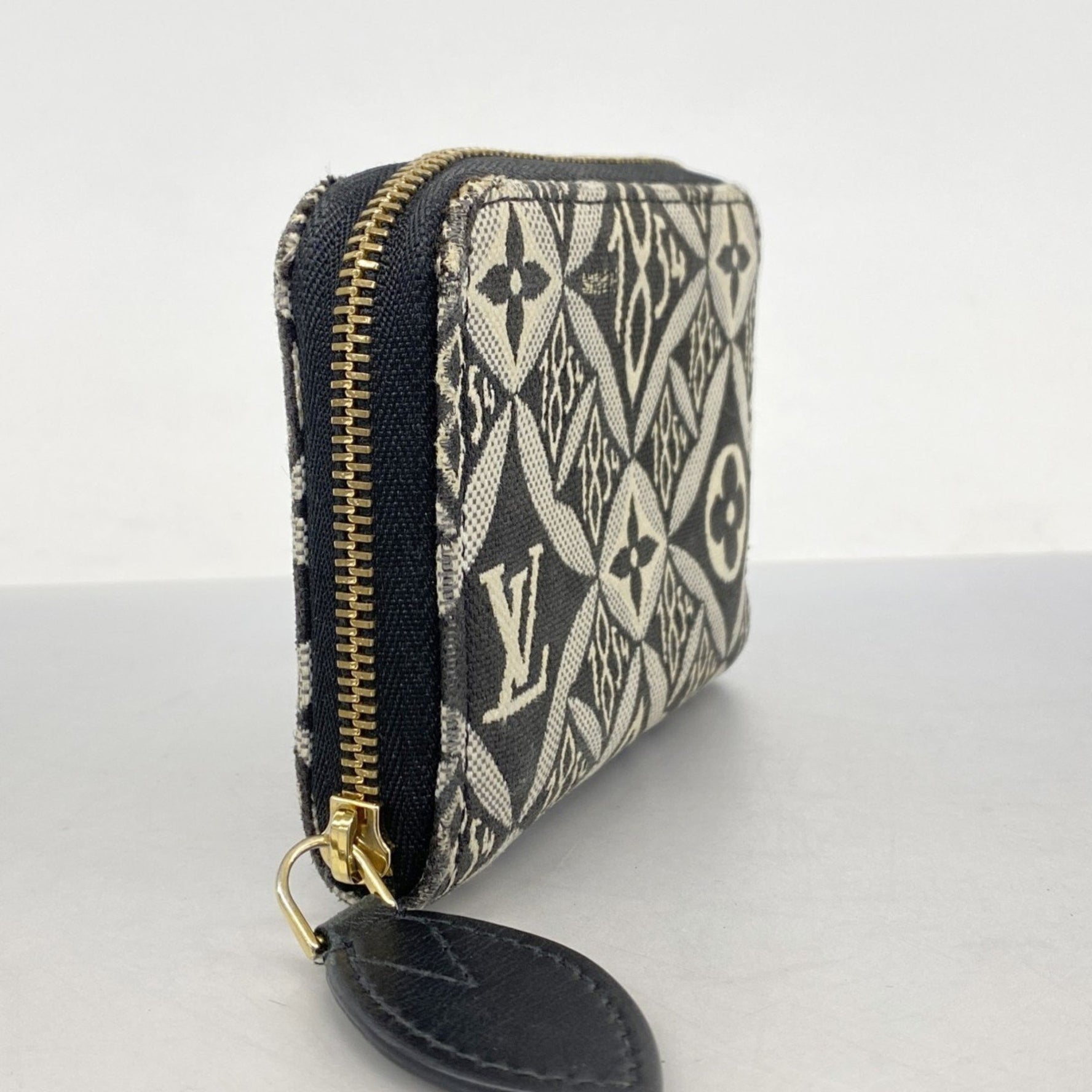 Louis Vuitton Monogram Jacquard SINCE1854 Zippy Coin Purse M69997 Black Women's