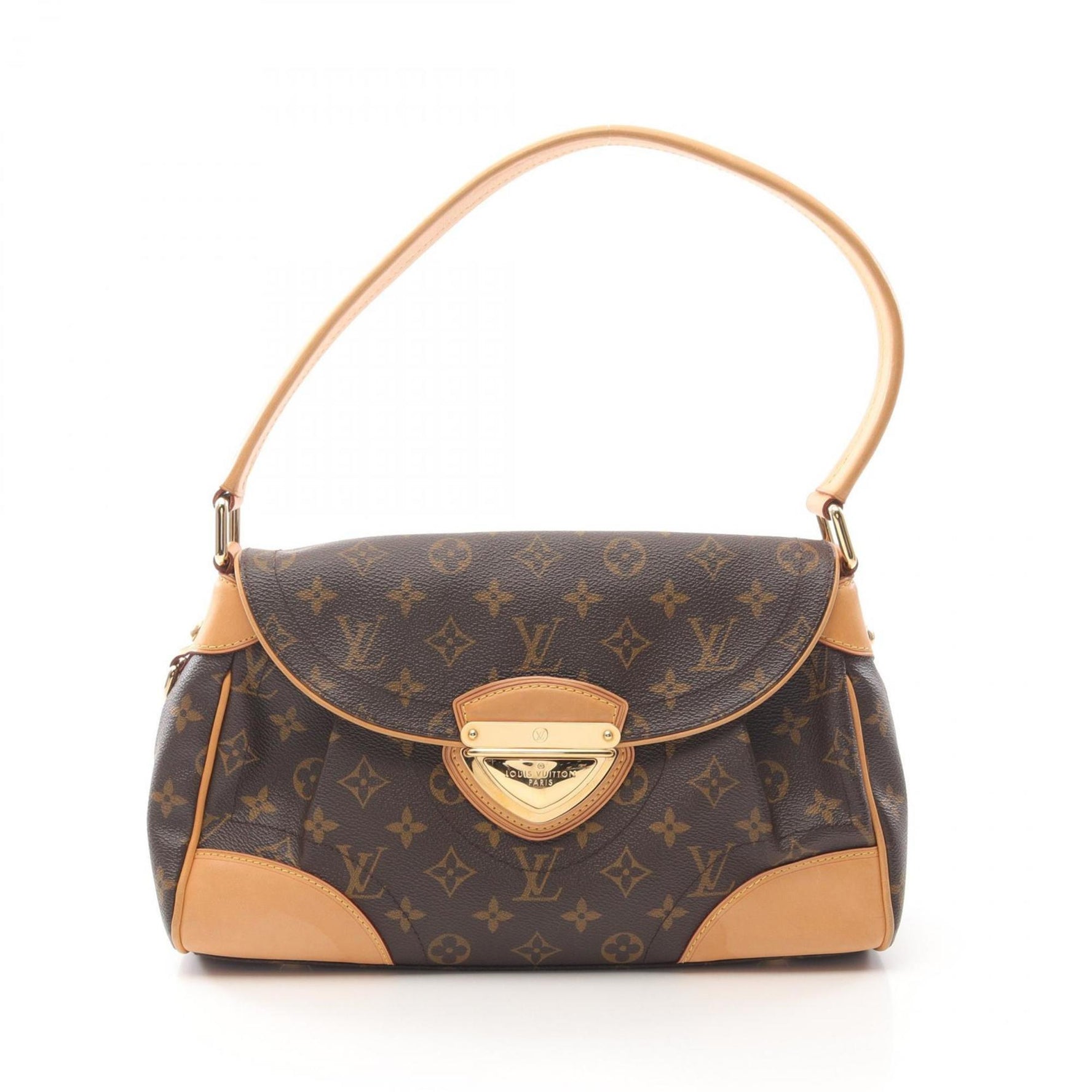 Louis Vuitton Beverly MM Shoulder Bag Coated Canvas Leather Monogram