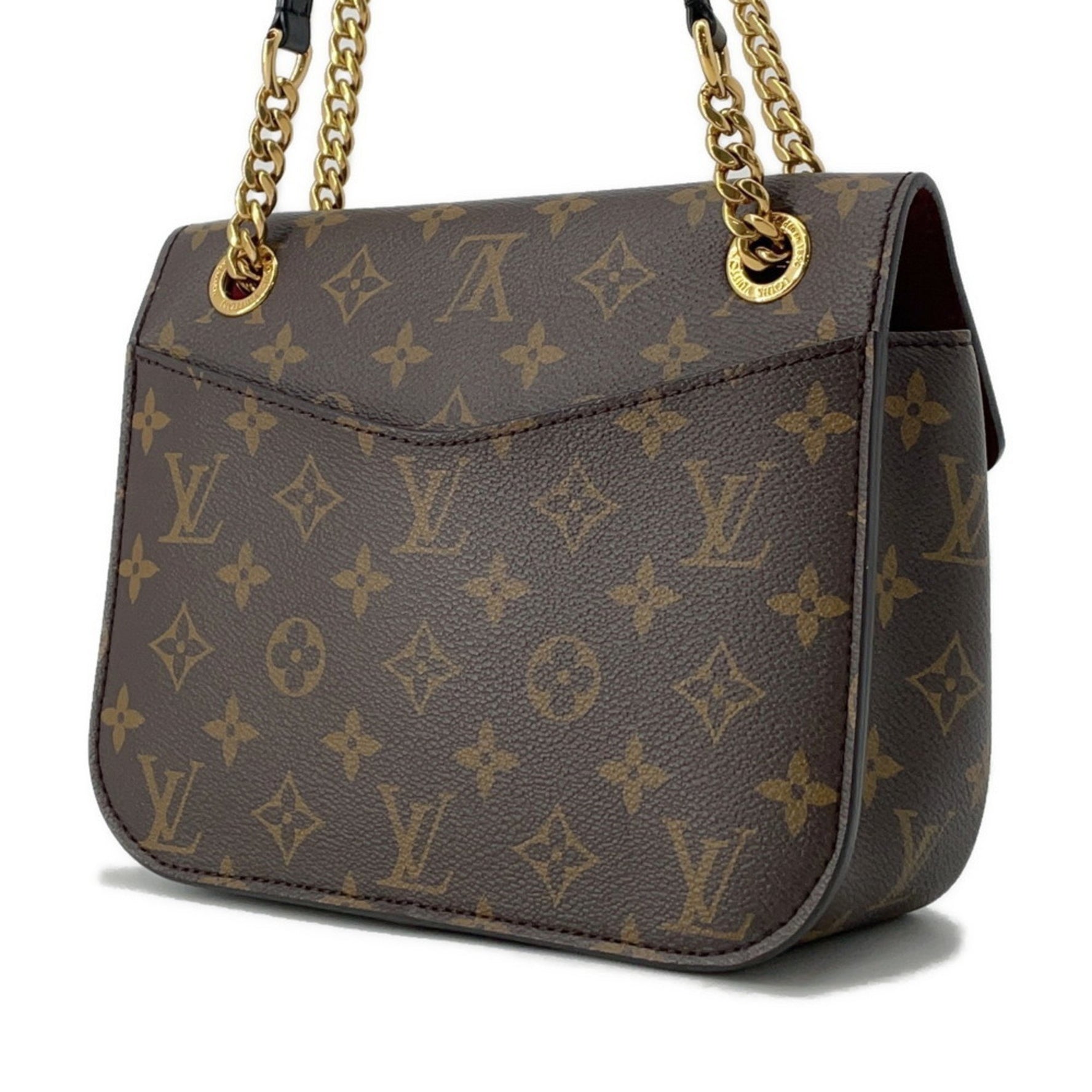 Louis Vuitton Chain Shoulder Bag Monogram Passy