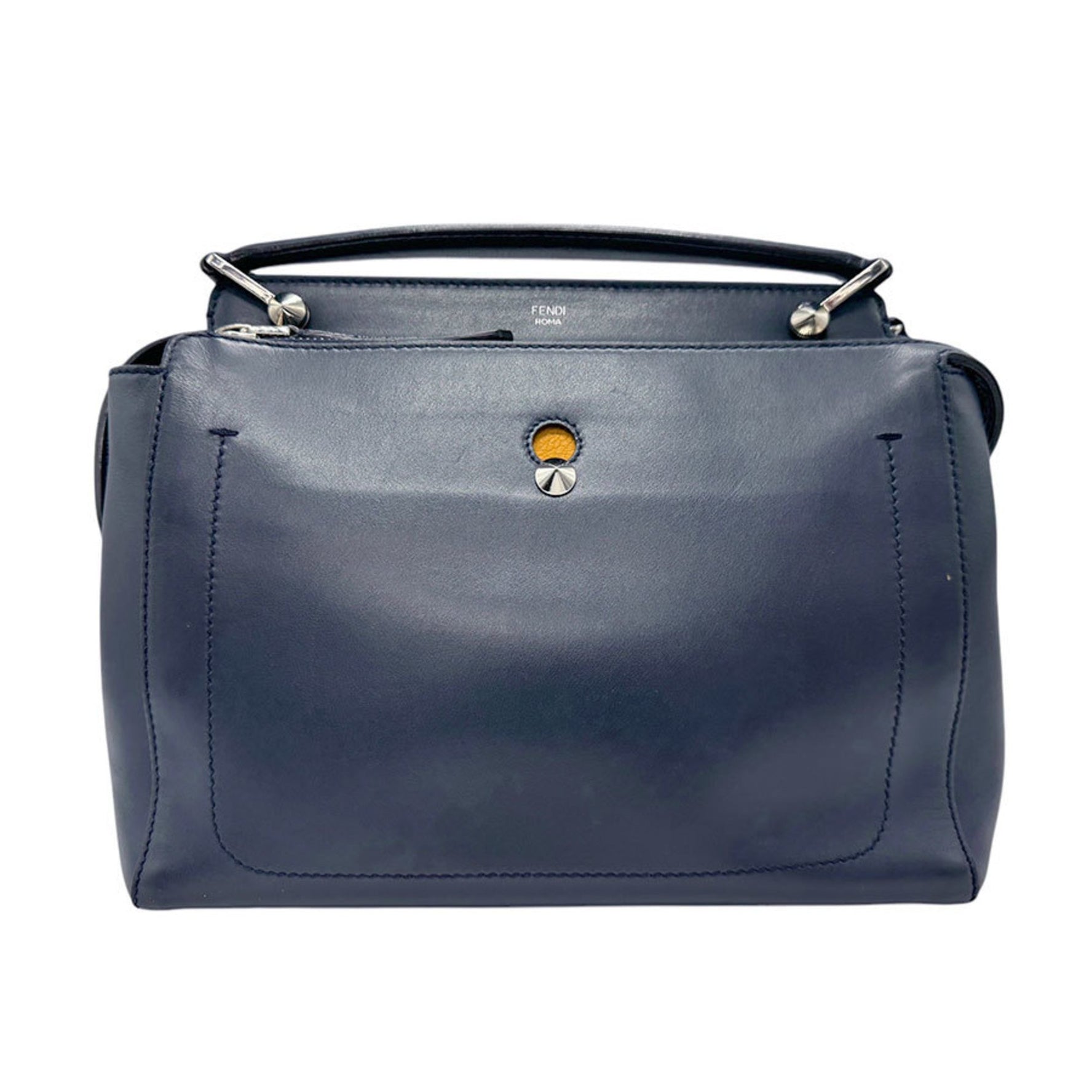 FENDI Handbag Shoulder Bag Dotcom Leather Men's