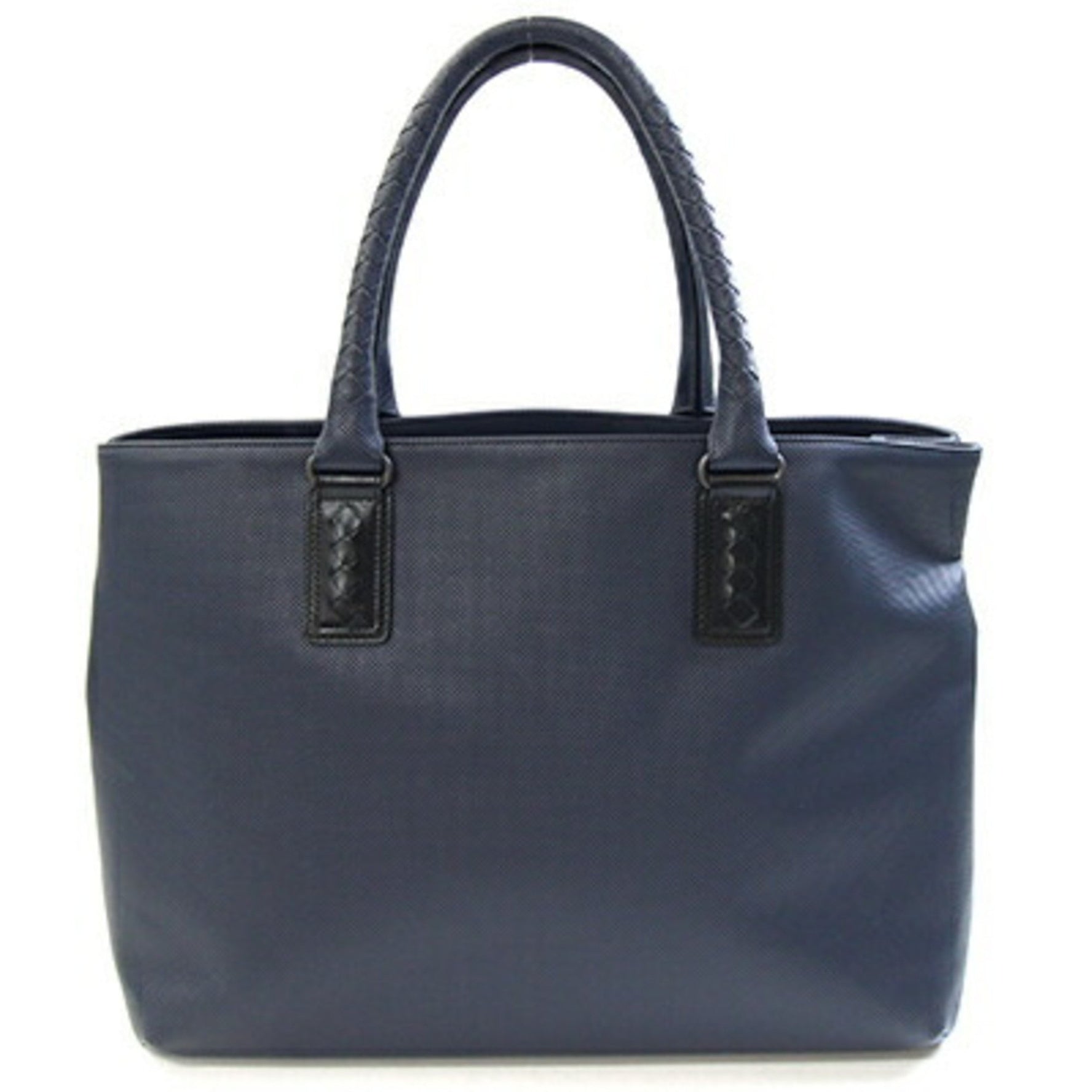 Bottega Veneta Intrecciato Marco Polo Tote Bag Black PVC Leather Shoulder BOTTEGA VENETA
